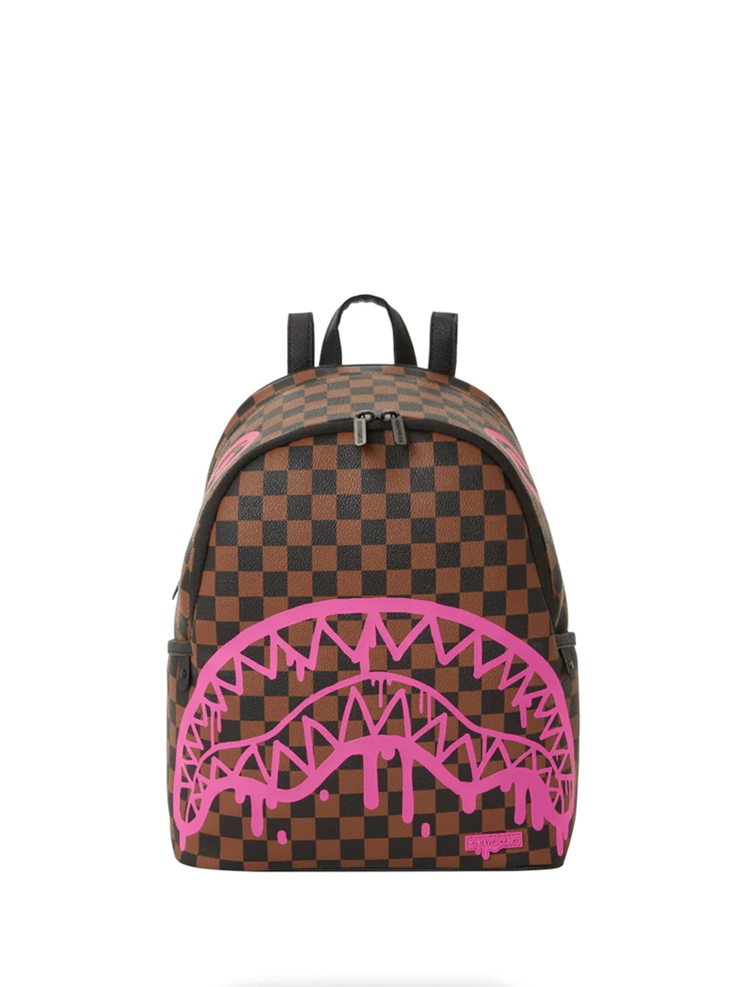 SPRAYGROUND ZAINO PINK DRIP BROWN CHECH Unisex Brown