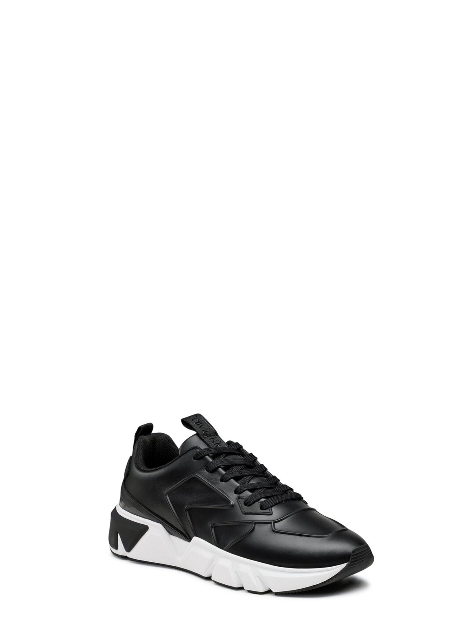 CALVIN KLEIN SHOES SNEAKERS LOW TOP LACE UP LTH NERO-BIANCO