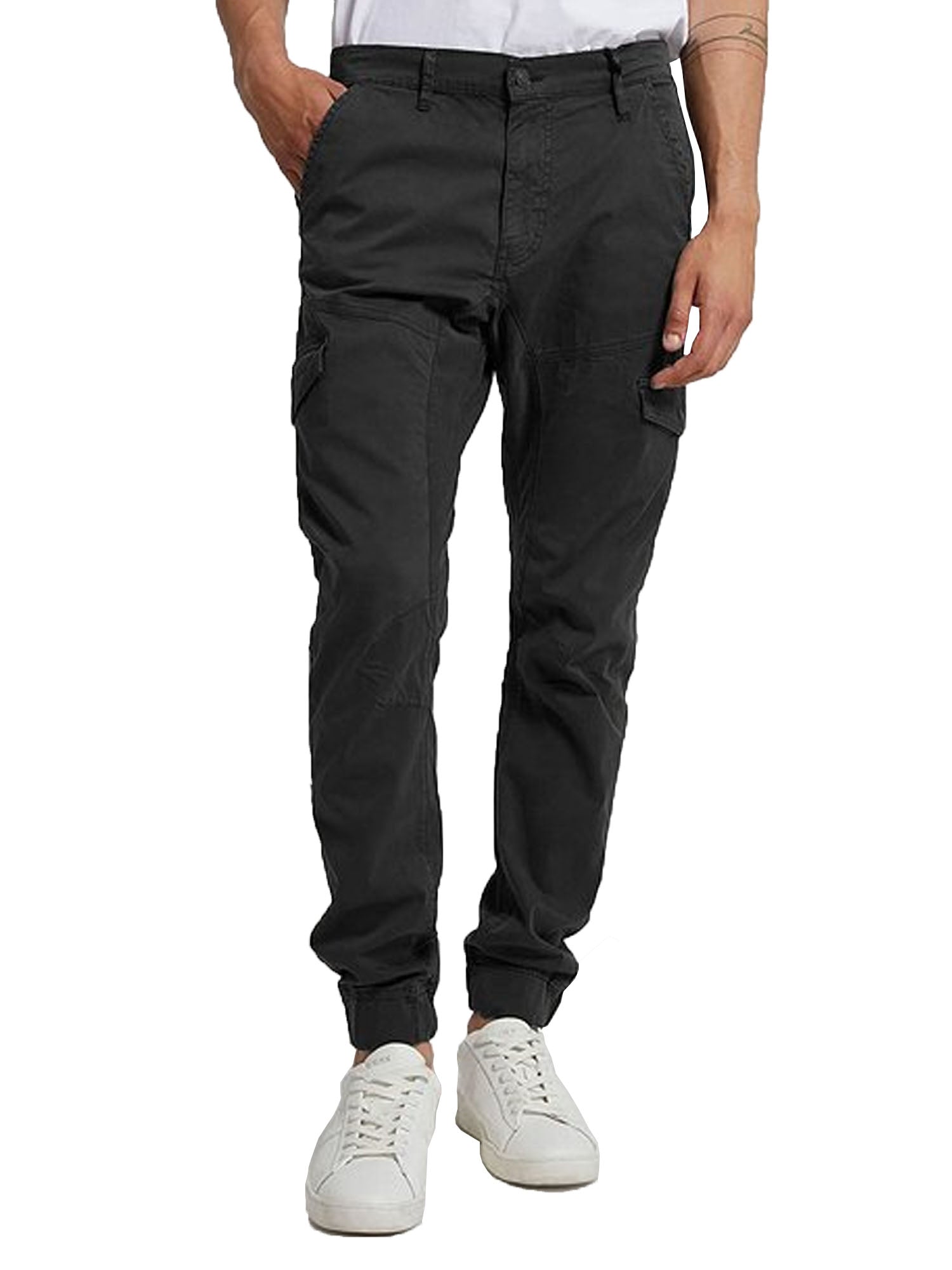 GUESS PANTALONE CARGO NEW KOMBAT NERO