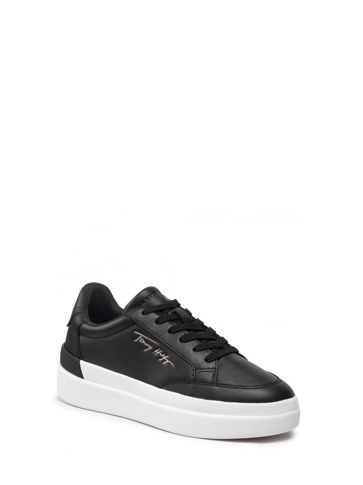 TOMMY HILFIGER SNEAKERS SIGNATURE LEATHER NERO