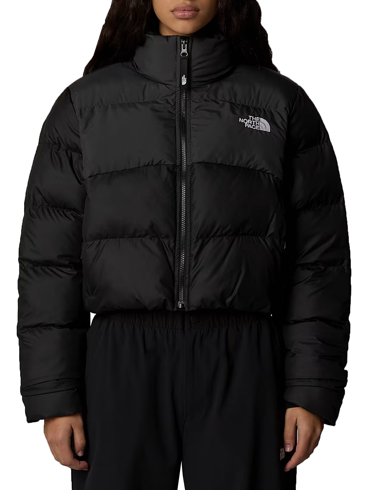 THE NORTH FACE GIUBBINO CROPPED SAIKURU NERO - ANTRACITE