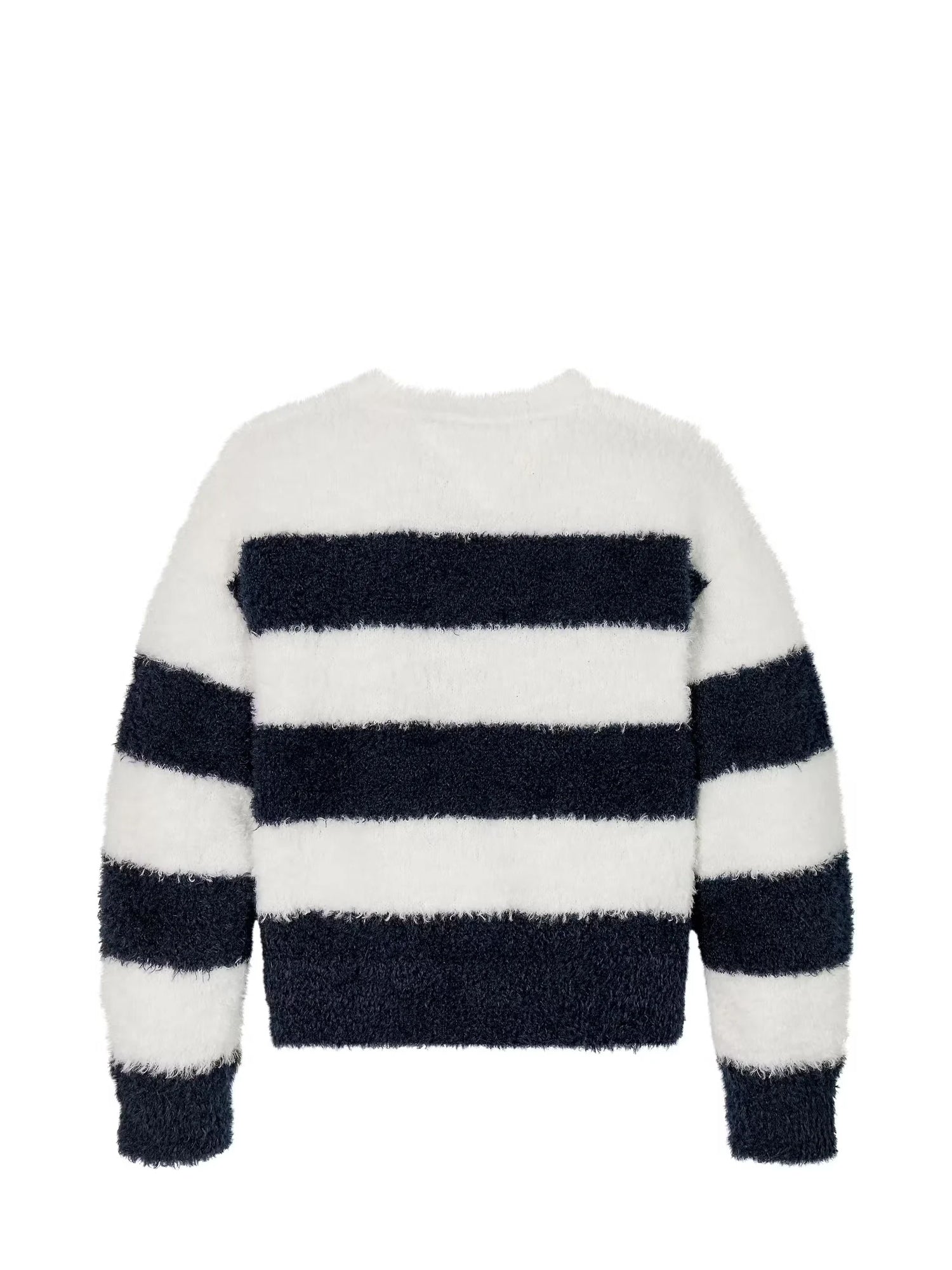 TOMMY HILFIGER KIDS MAGLIONE SOFFICE A RIGHE BLU-BIANCO