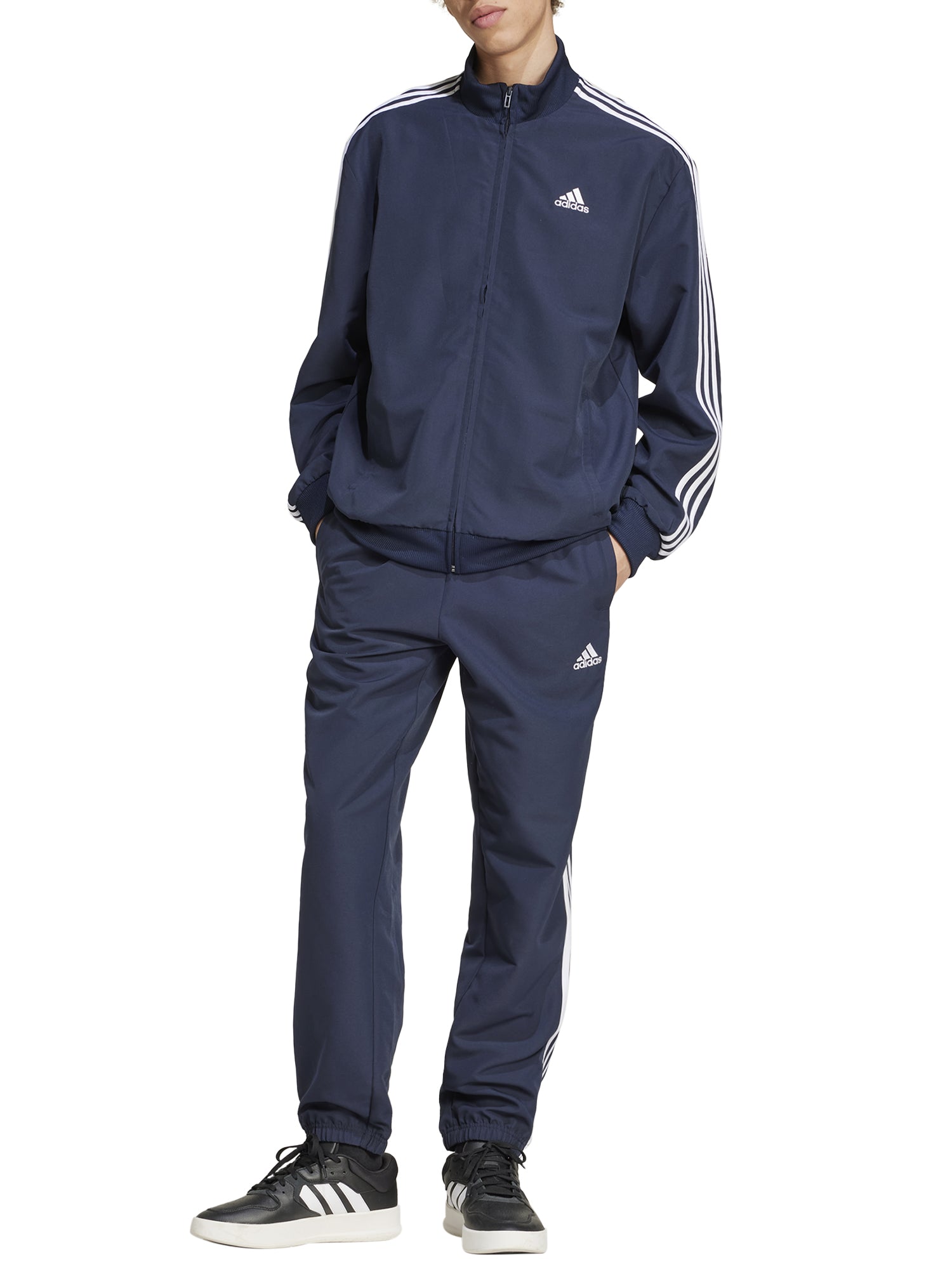 ADIDAS TUTA 3-STRIPES WOVEN BLU