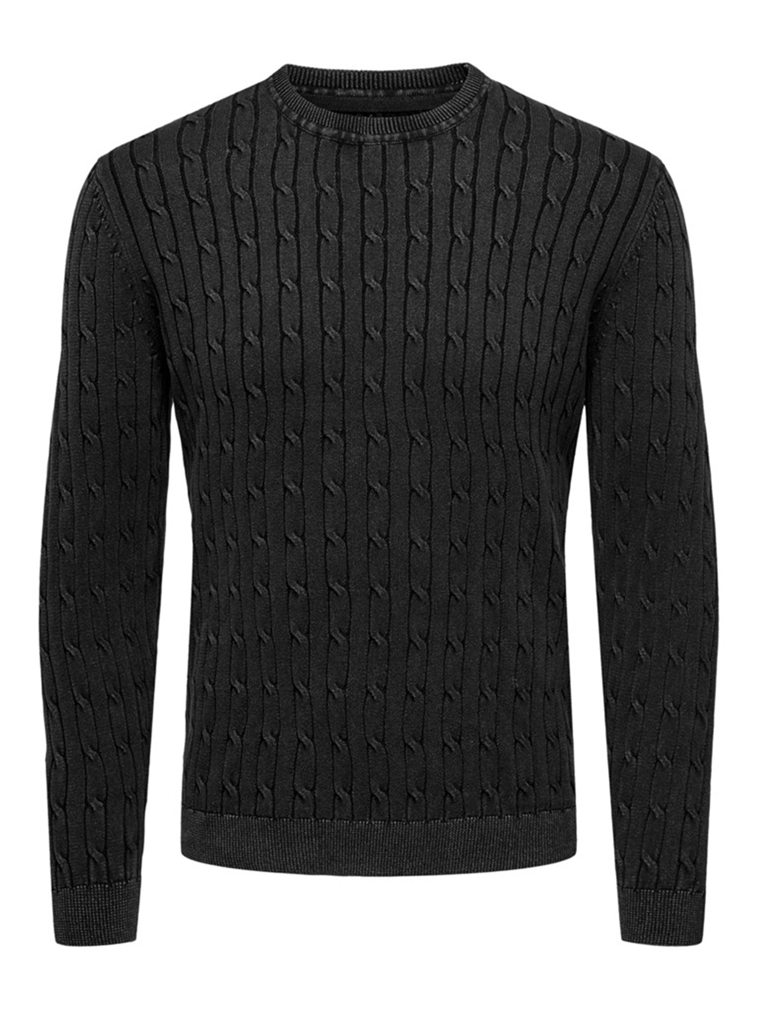 ONLY&SONS PULLOVER GIROCOLLO NERO