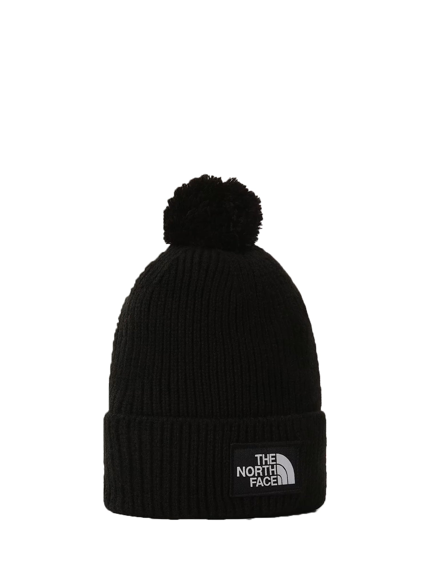 THE NORTH FACE CAPPELLO CON POMPON E LOGO BOX NERO