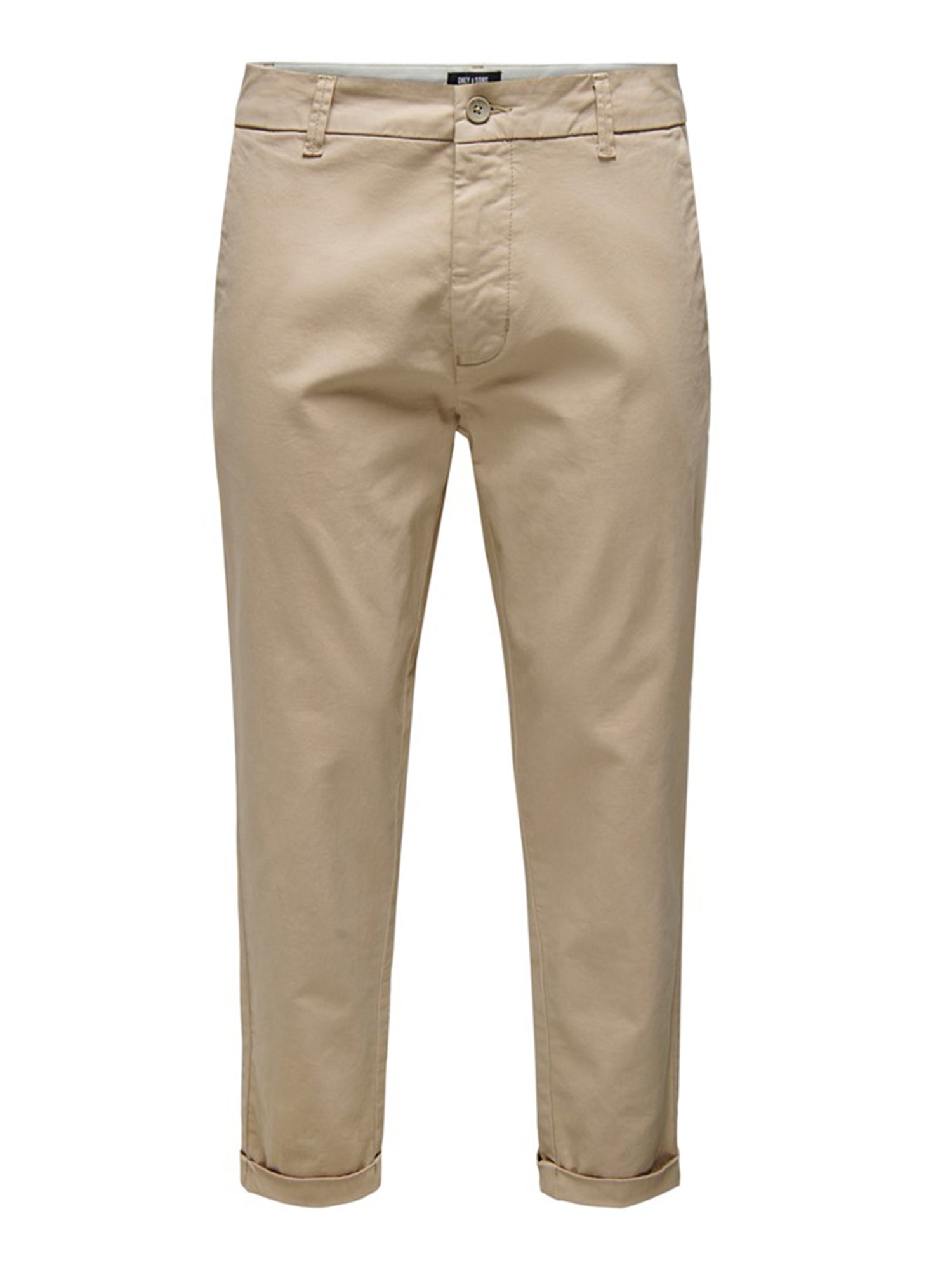 ONLY&SONS PANTALONI CHINO CROPPED KENT BEIGE