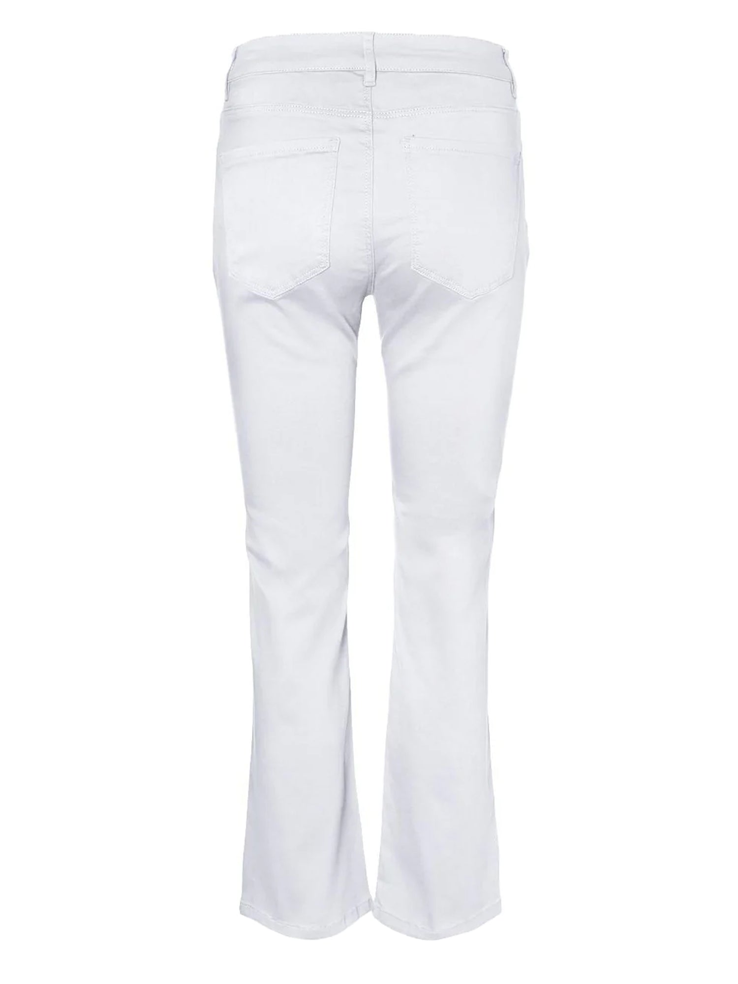 VERO MODA PANTALONI A FONDO LARGO BIANCO