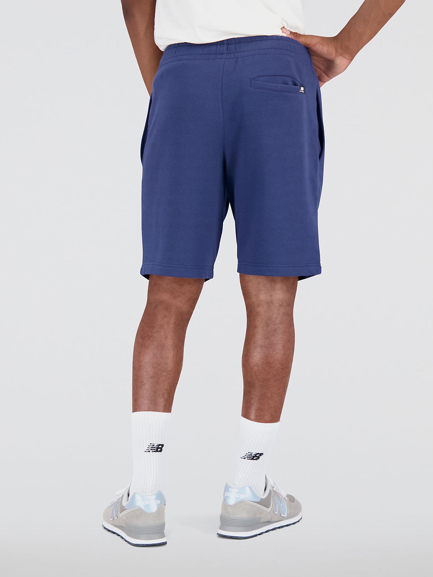 NEW BALANCE SHORTS ESSENTIALS BLU