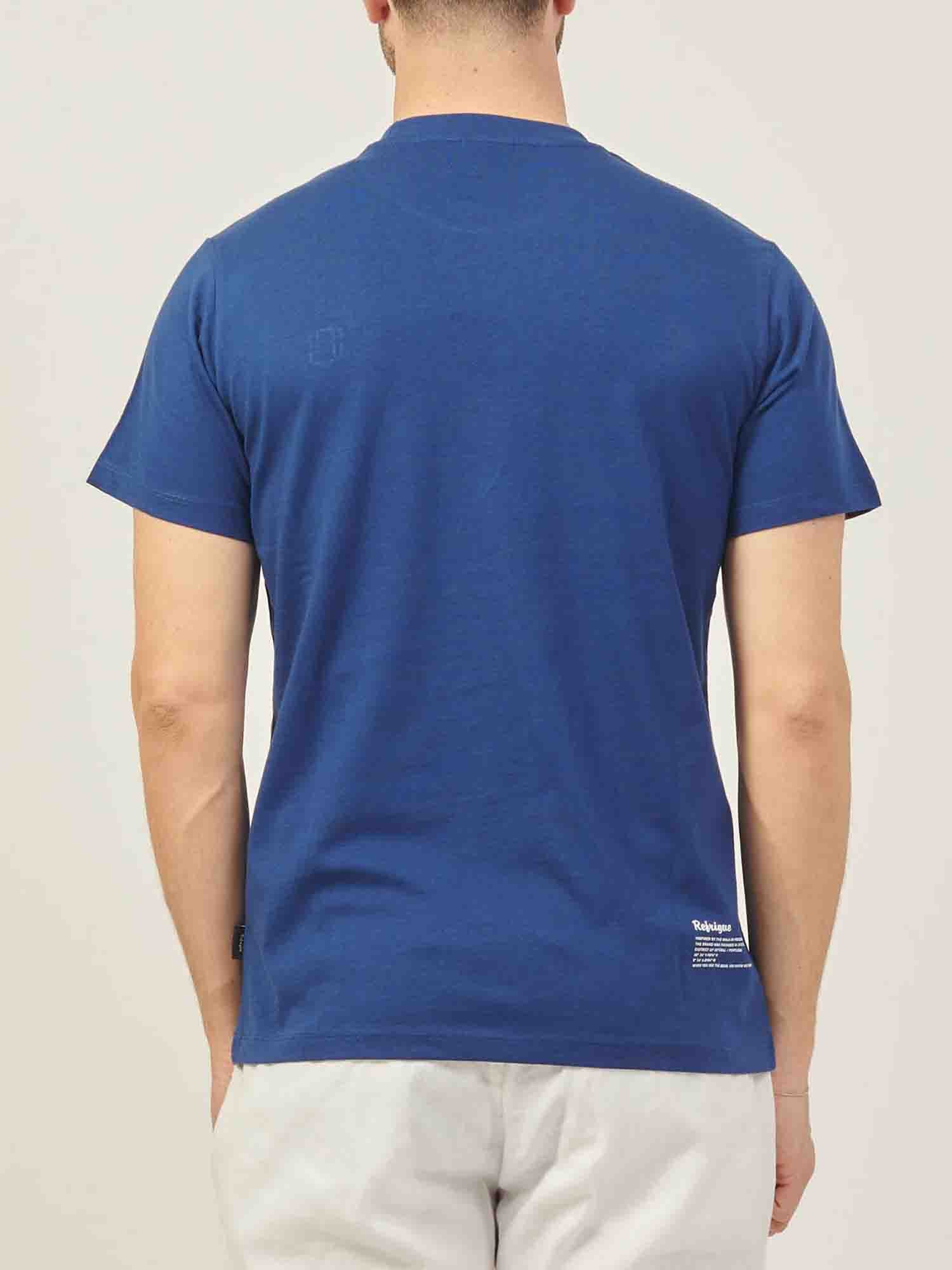 REFRIGUE T-SHIRT GIROCOLLO MARINE