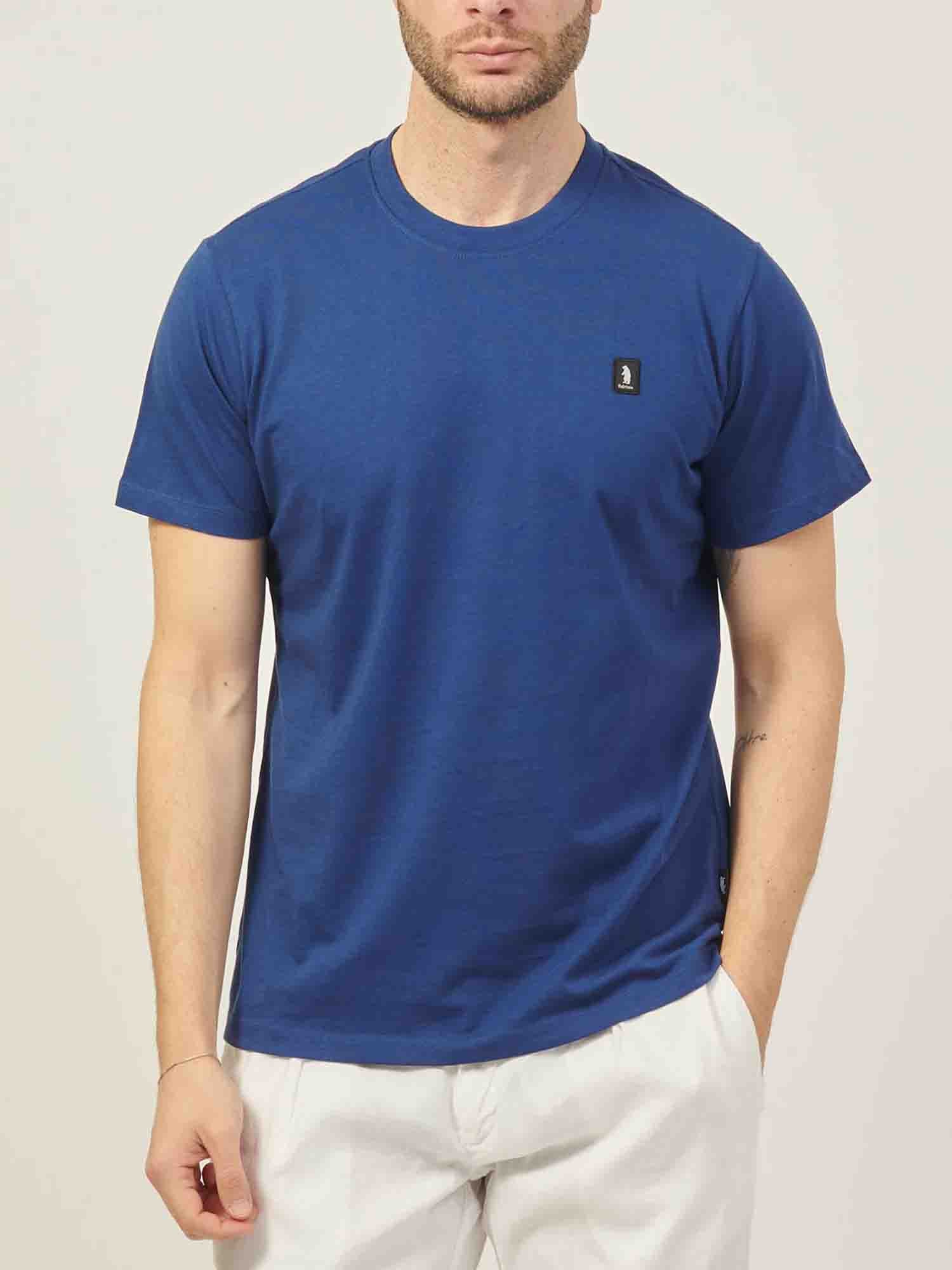 REFRIGUE T-SHIRT GIROCOLLO MARINE