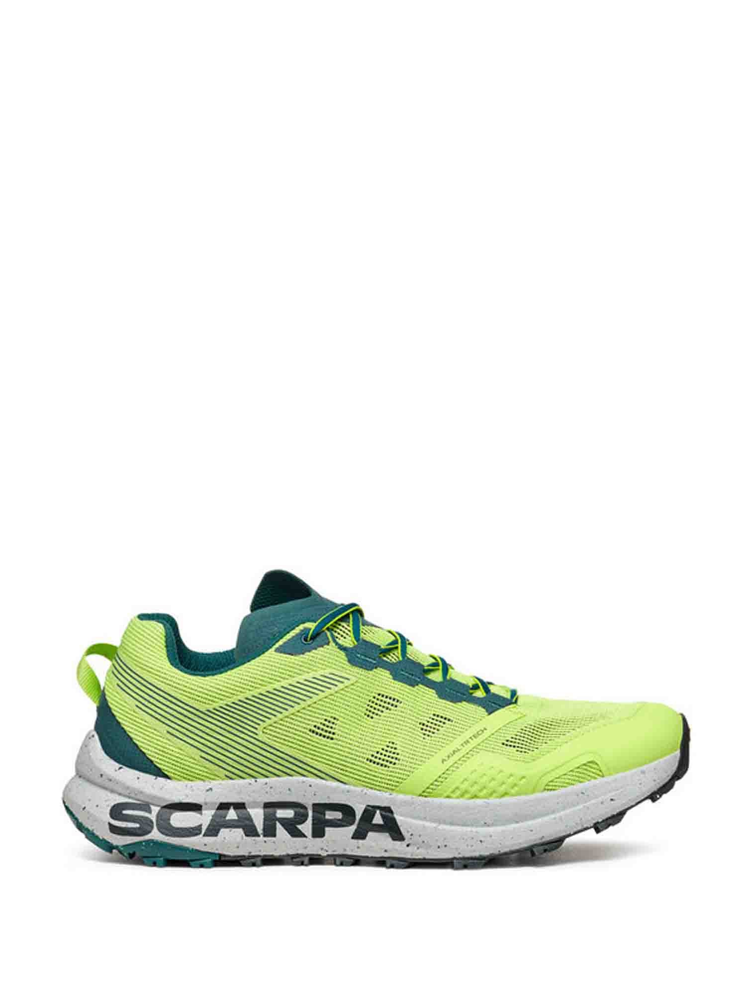 SCARPA SPIN PLANET SCARPE TRAIL RUNNING SUNNY GREEN-PETROL