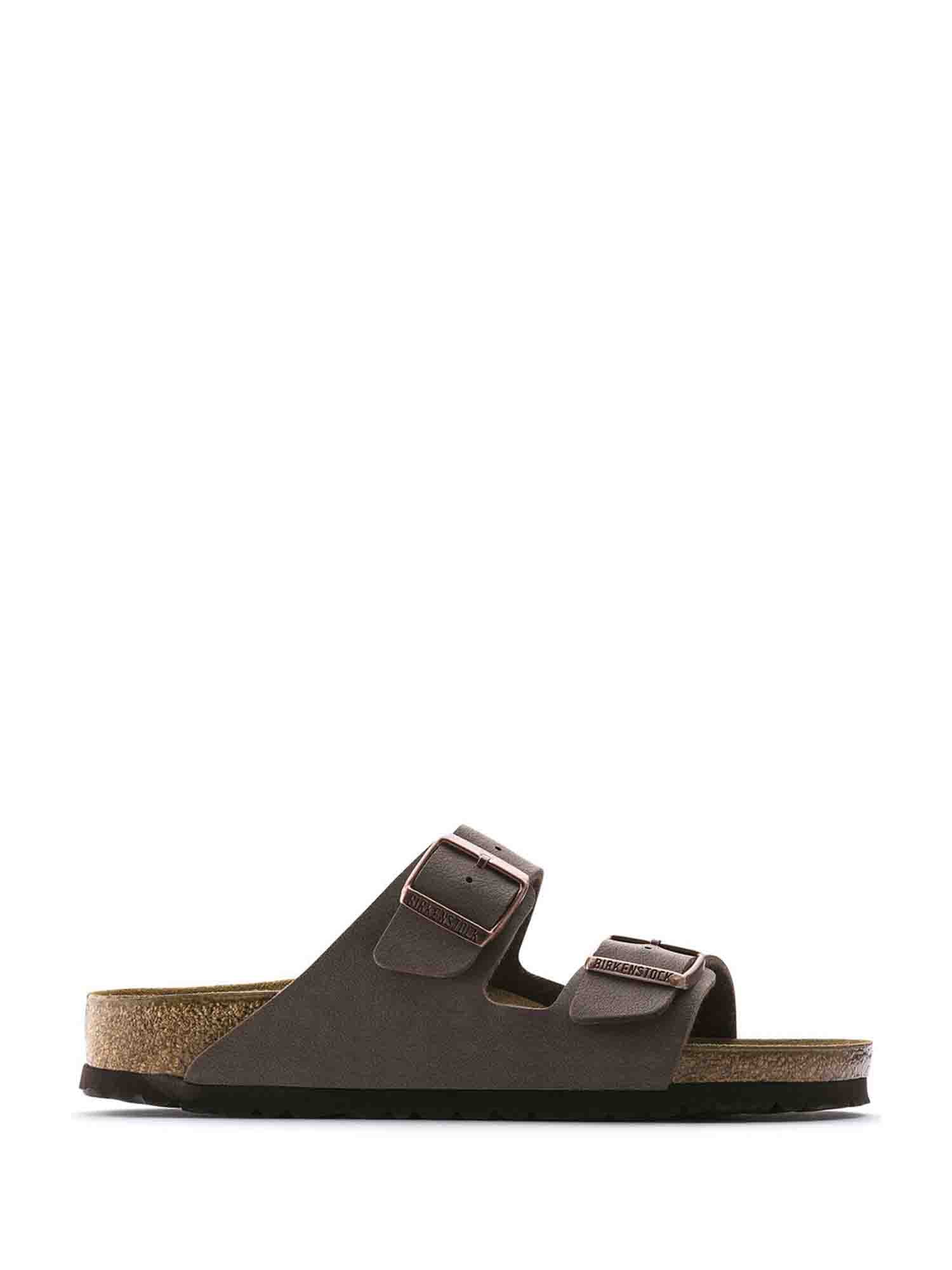 BIRKENSTOCK ARIZONE BIRKO-FLOR NABUCK SANDALO UNISEX MOCHA