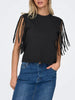 only-t-shirt-zinna-con-frange-nero