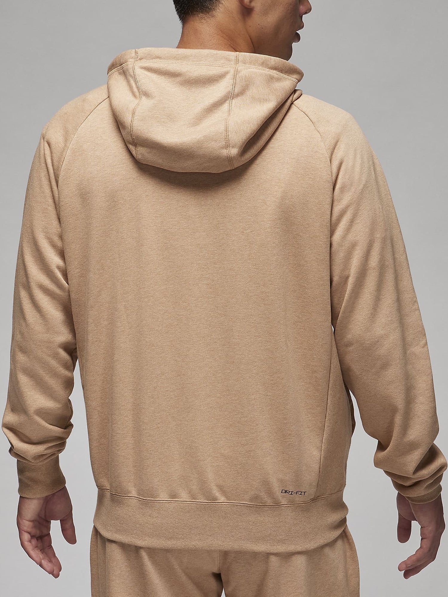 JORDAN FELPA CON CAPPUCCIO DRI-FIT BEIGE SCURO