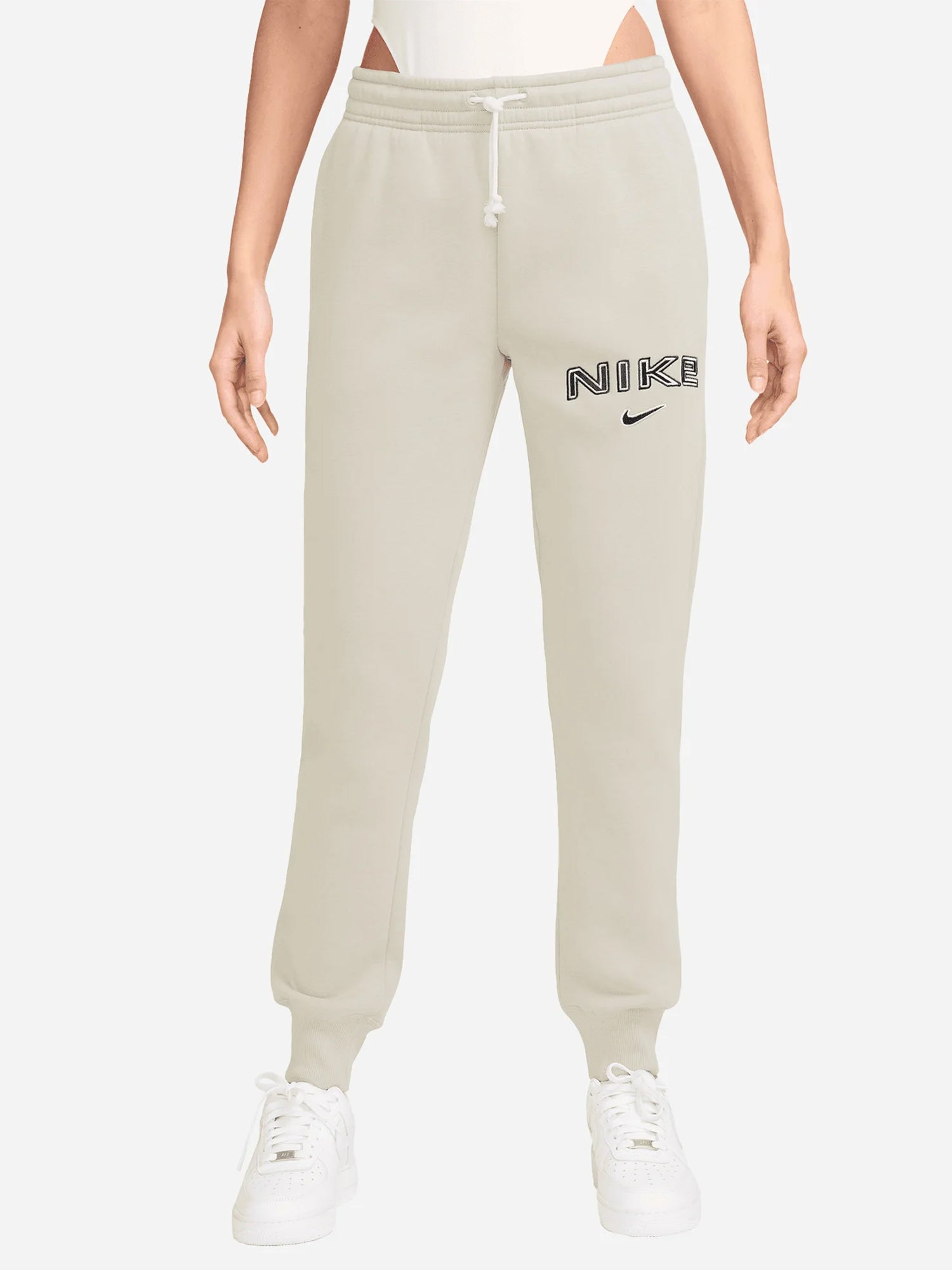 NIKE BIG LOGO PANTALONE DA DONNA BIANCO