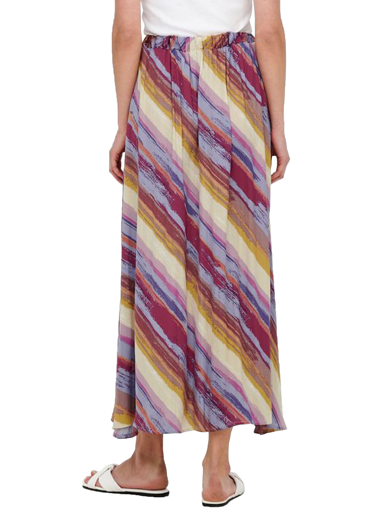 ONLY MAXI GONNA A RIGHE MULTICOLOR