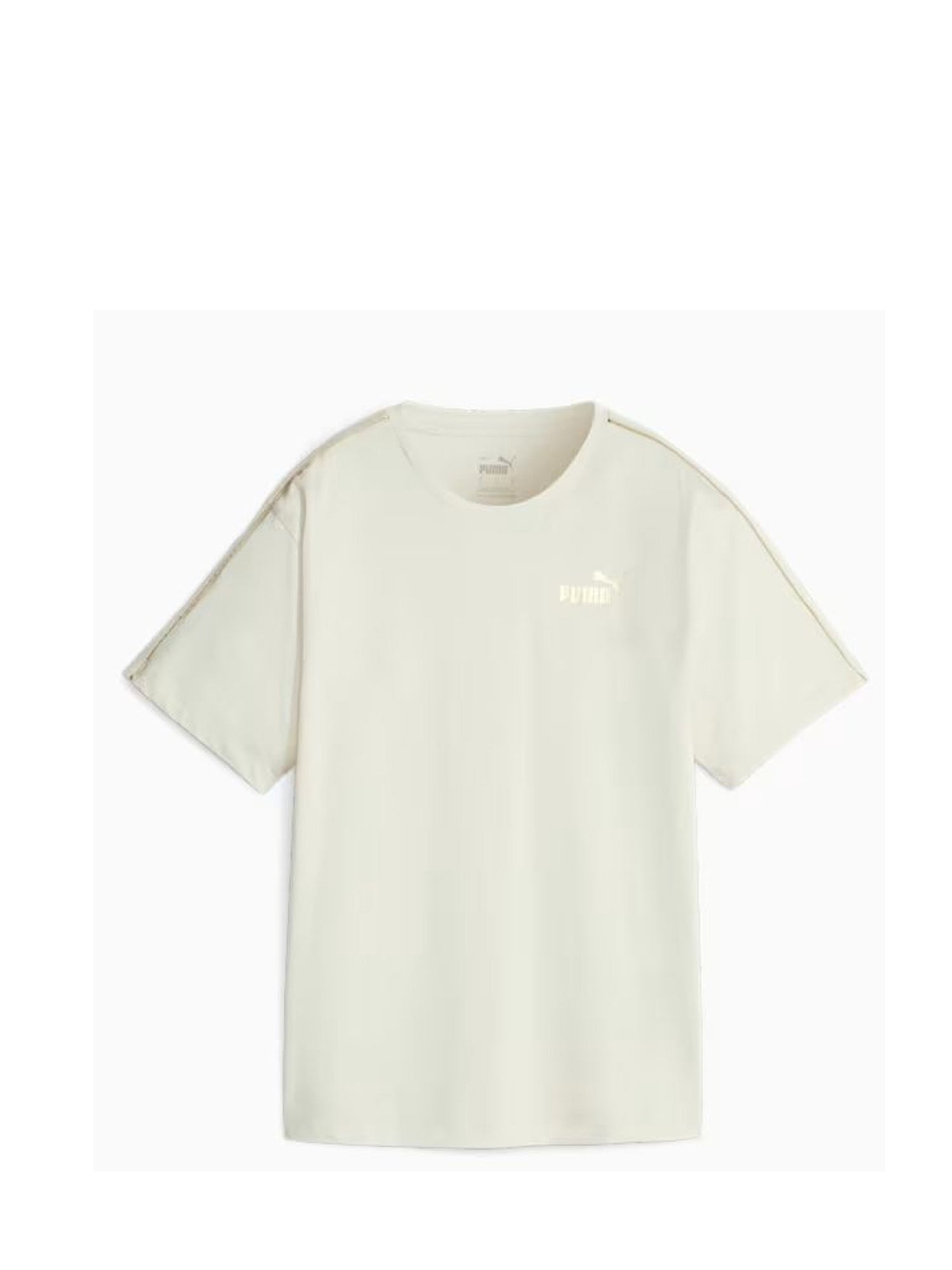 PUMA T-SHIRT ESS+MINIMAL GOLD BIANCO