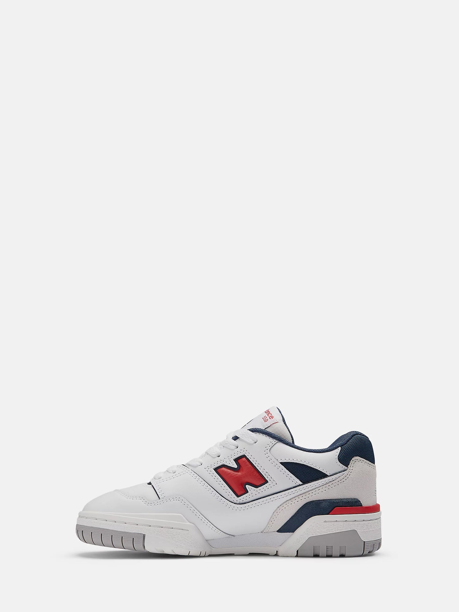 NEW BALANCE SNEAKERS KIDS 550 BIANCO-ROSSO