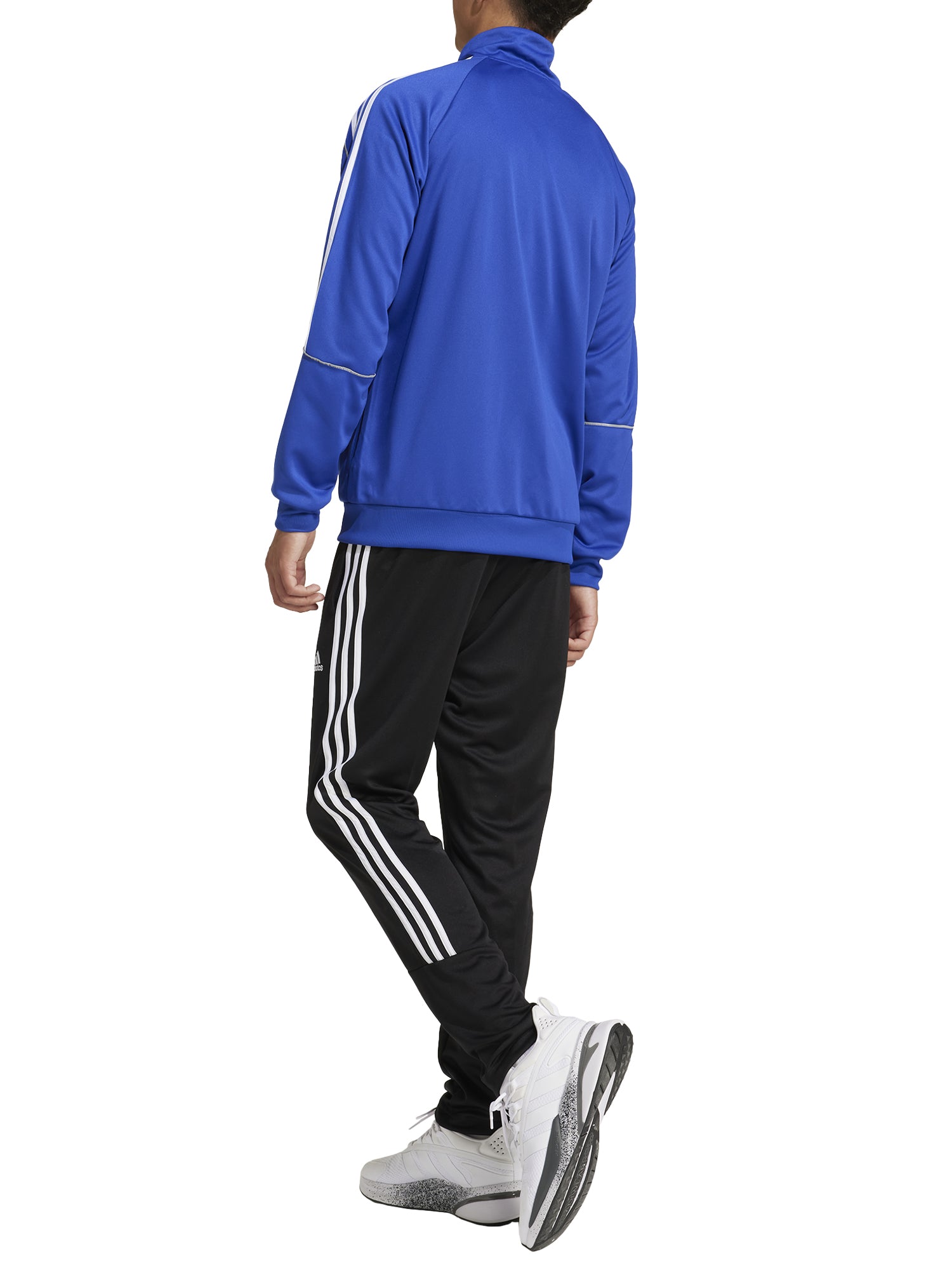 ADIDAS TUTA SPORTSWEAR 3-STRIPES DOUBLEKNIT BLU ROYAL - NERO