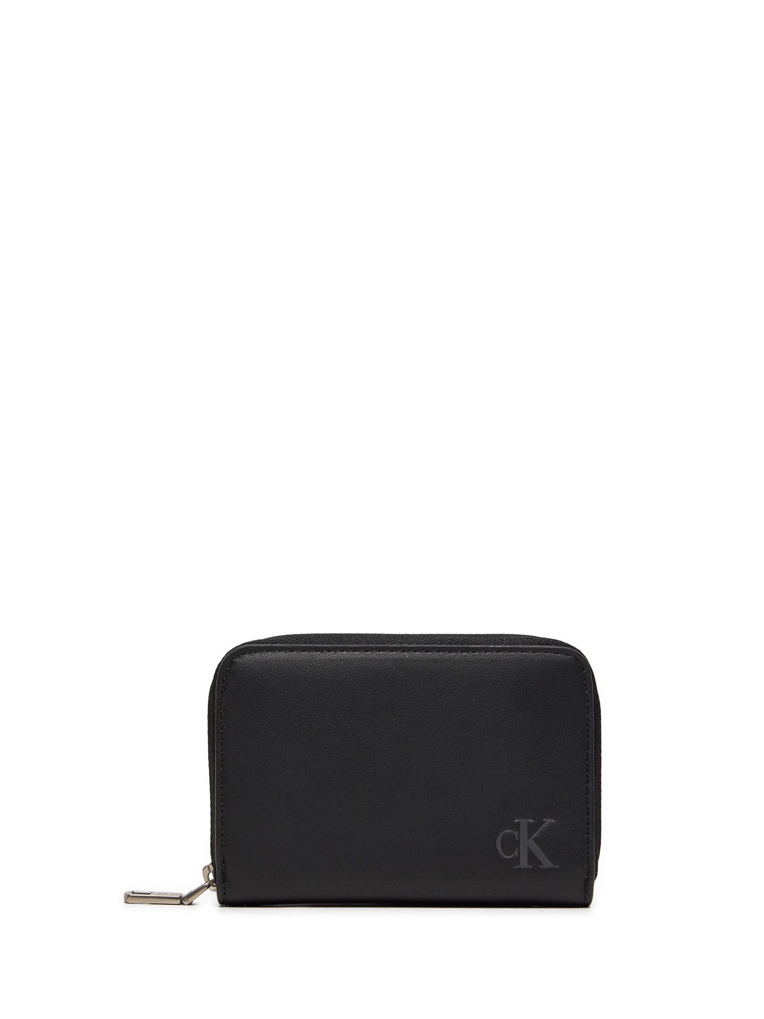 CALVIN KLEIN PORTAFOGLIO DONNA MID ZIP NERO