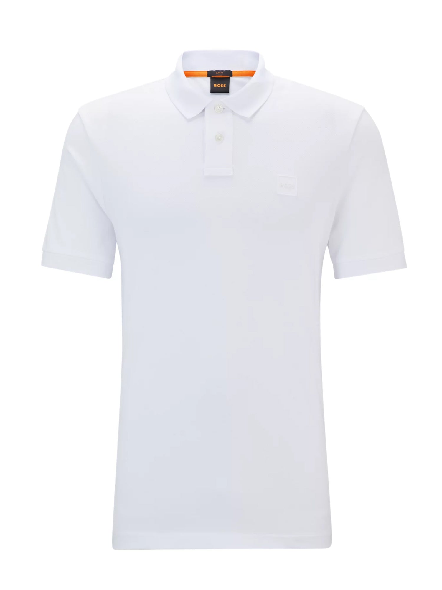 HUGO BOSS POLO MANICHE CORTE BIANCO