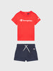 champion-completino-t-shirt-e-shorts-rosso-blu