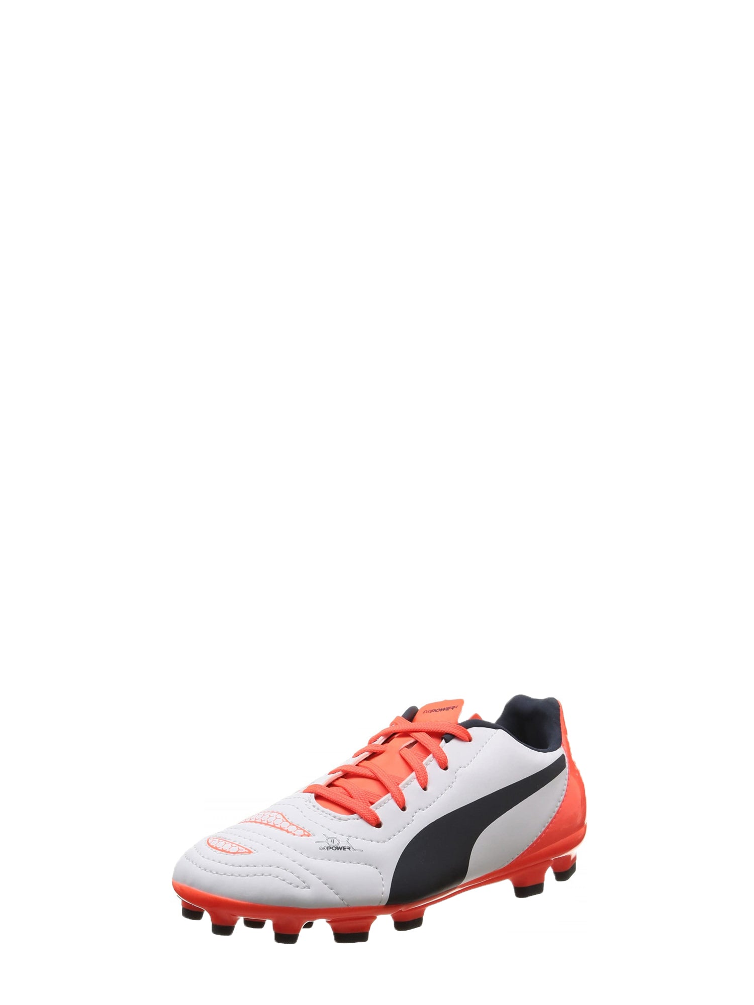 PUMA SCARPE CALCIO EVOPOWER 4.2 AG JR BIANCO - NERO - ARANCIO