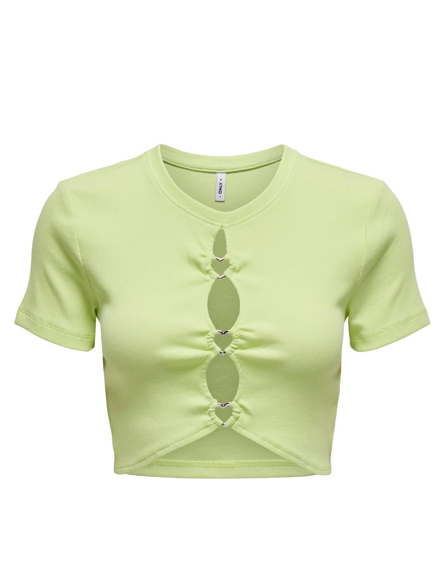 ONLY T-SHIRT FREJA CROPPED GIALLO LIME