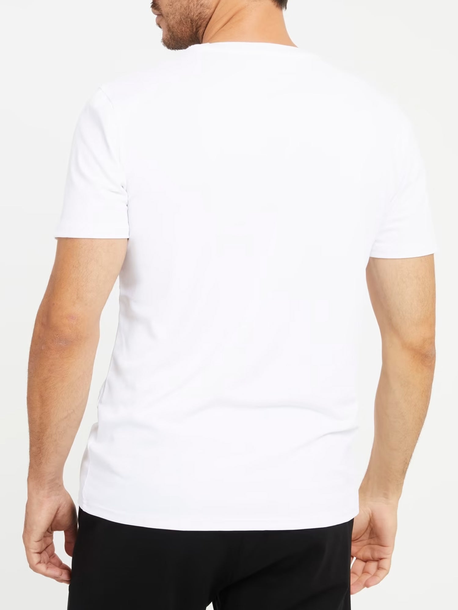 GUESS JEANS T-SHIRT NEW TECH BIANCO