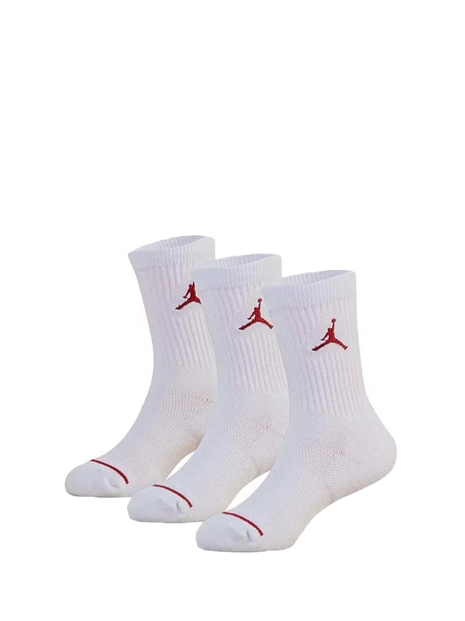 JORDAN CALZE JORDAN JUMPMAN CREW 3 PACK BIANCO