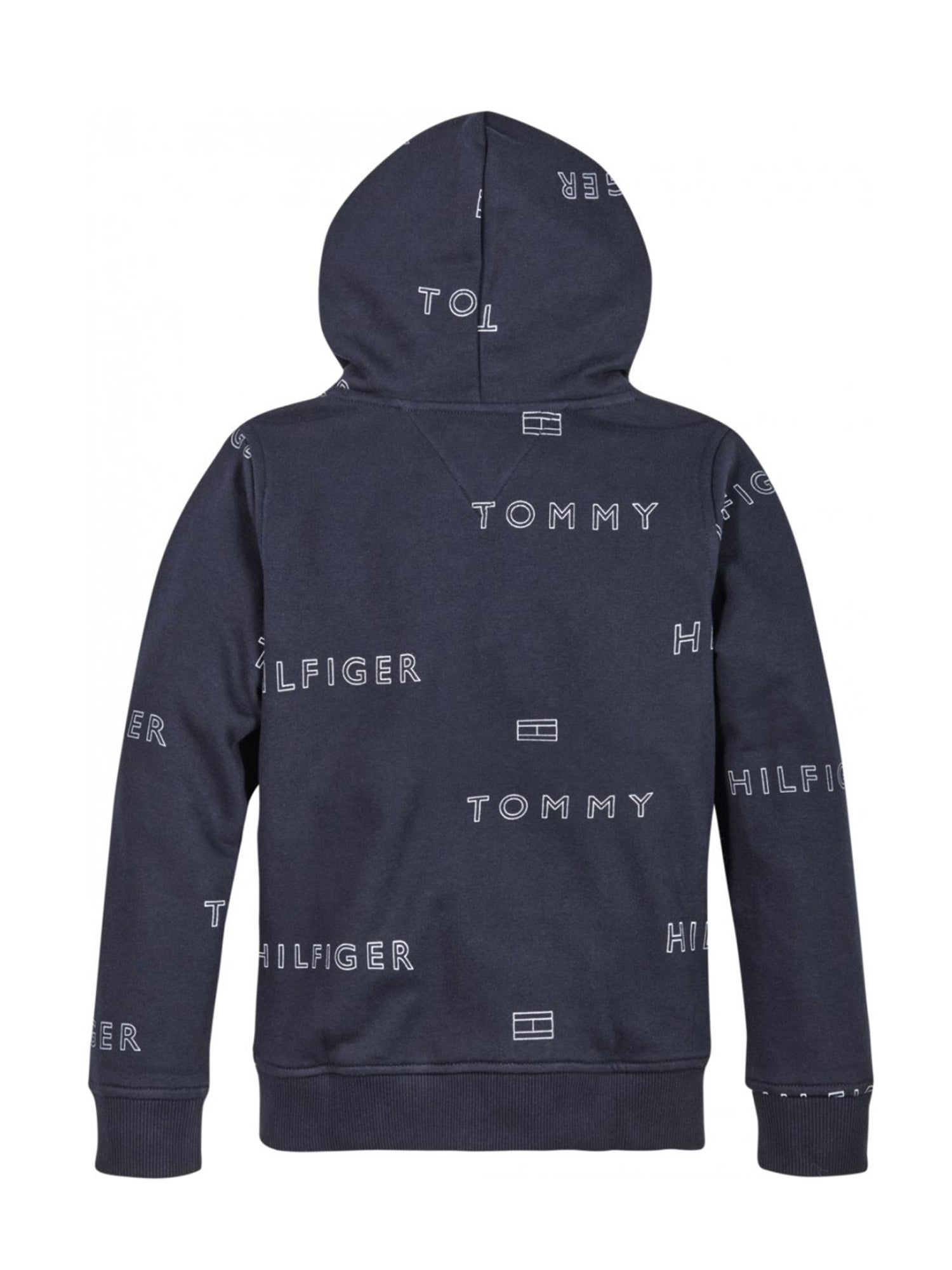 TOMMY HILFIGER FELPA CON CAPPUCCIO BLU