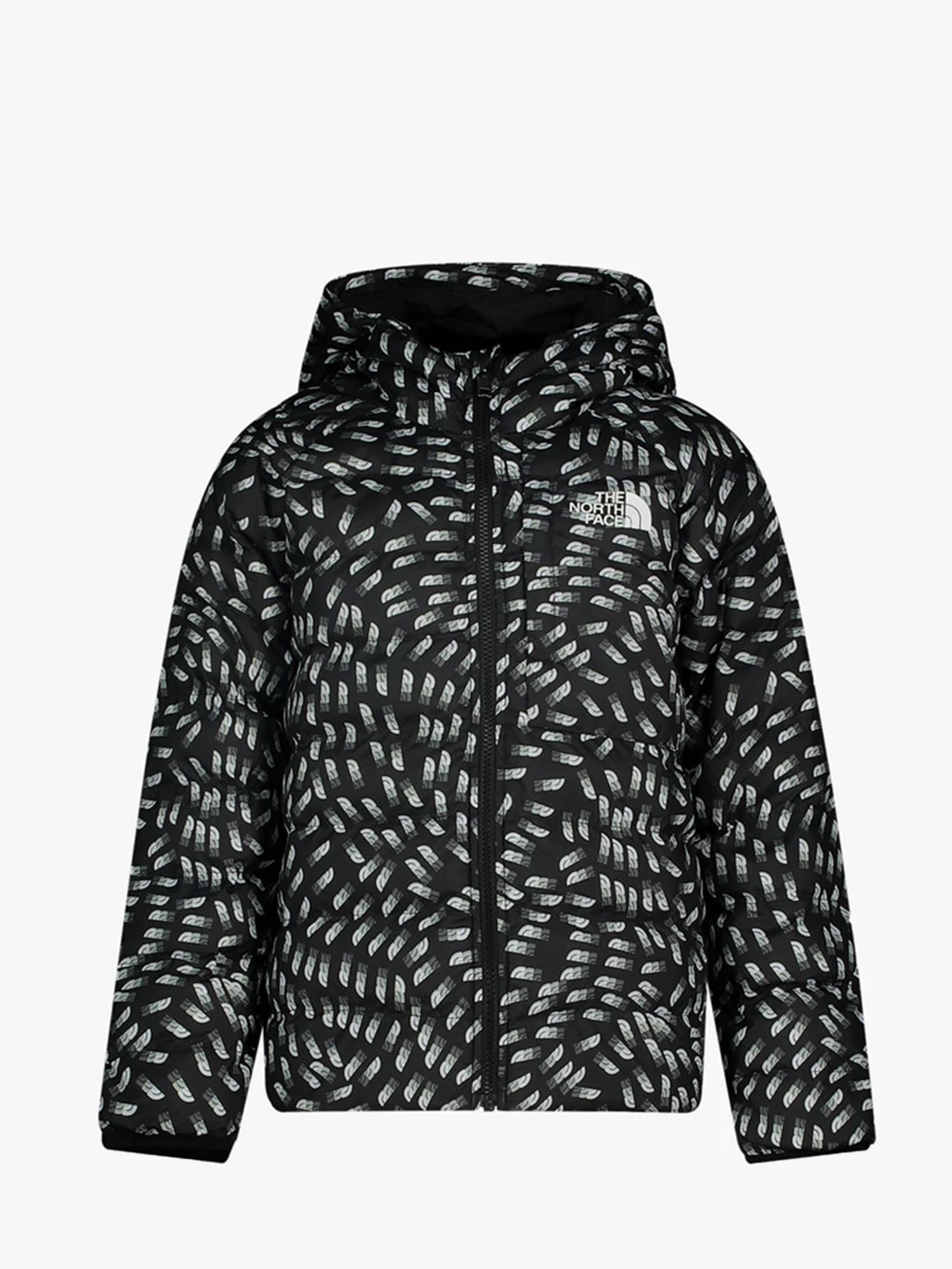 THE NORTH FACE GIUBBINO REVERSIBLE PERRITO GIRL NERO - BIANCO