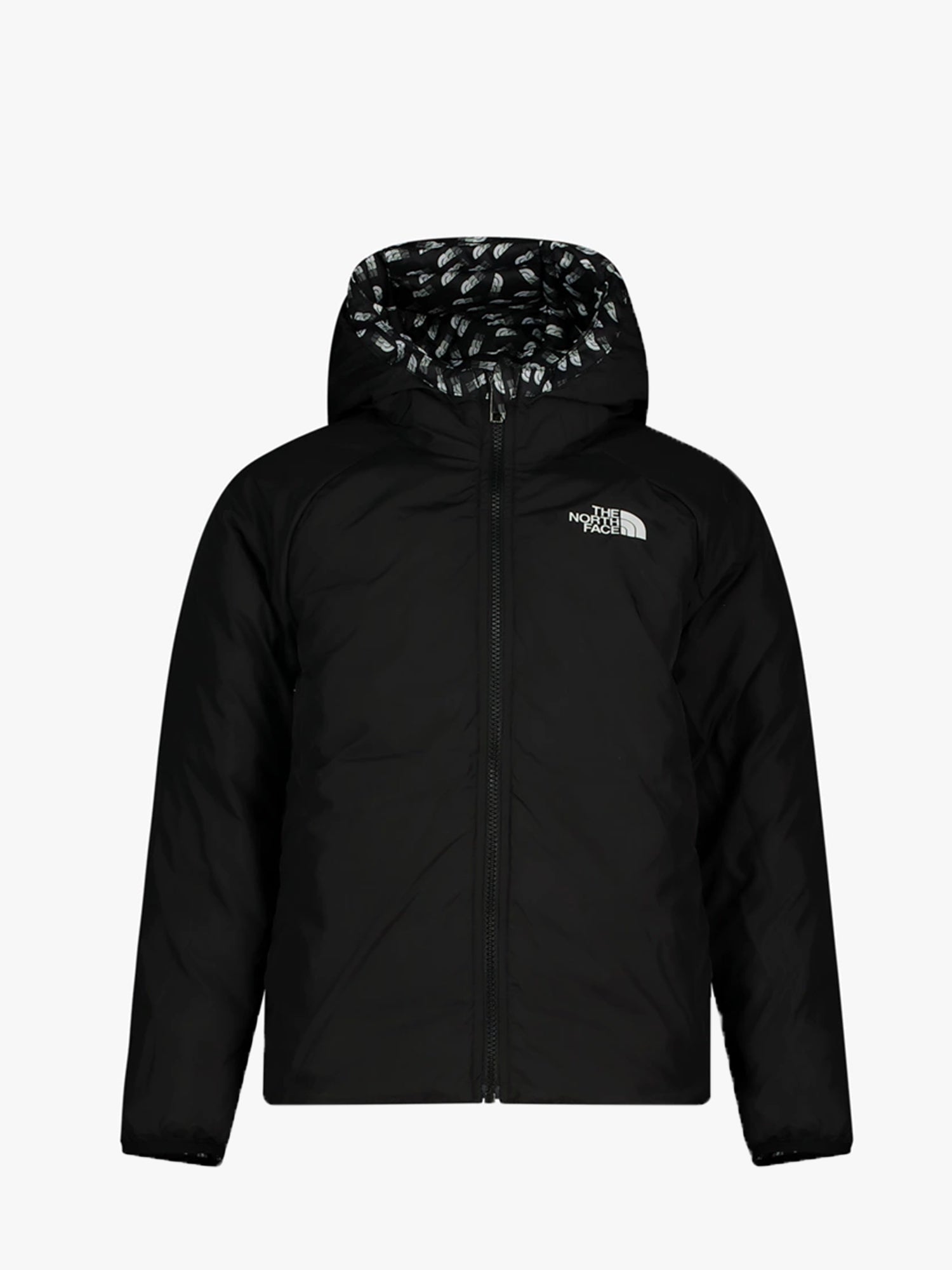 THE NORTH FACE GIUBBINO REVERSIBLE PERRITO GIRL NERO - BIANCO