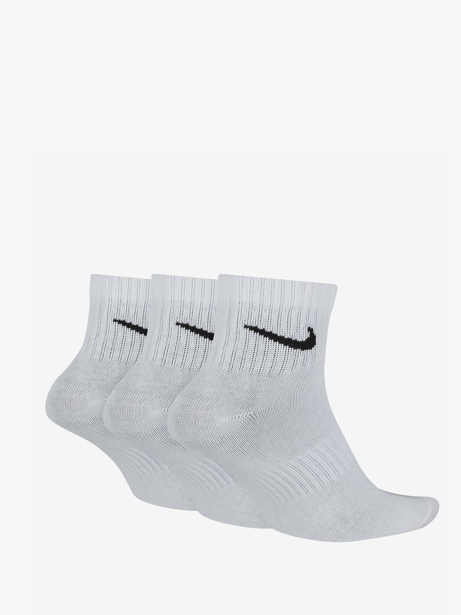 NIKE EVERYDAY CALZINO ALLA CAVIGLIA 3 PAIA BIANCO