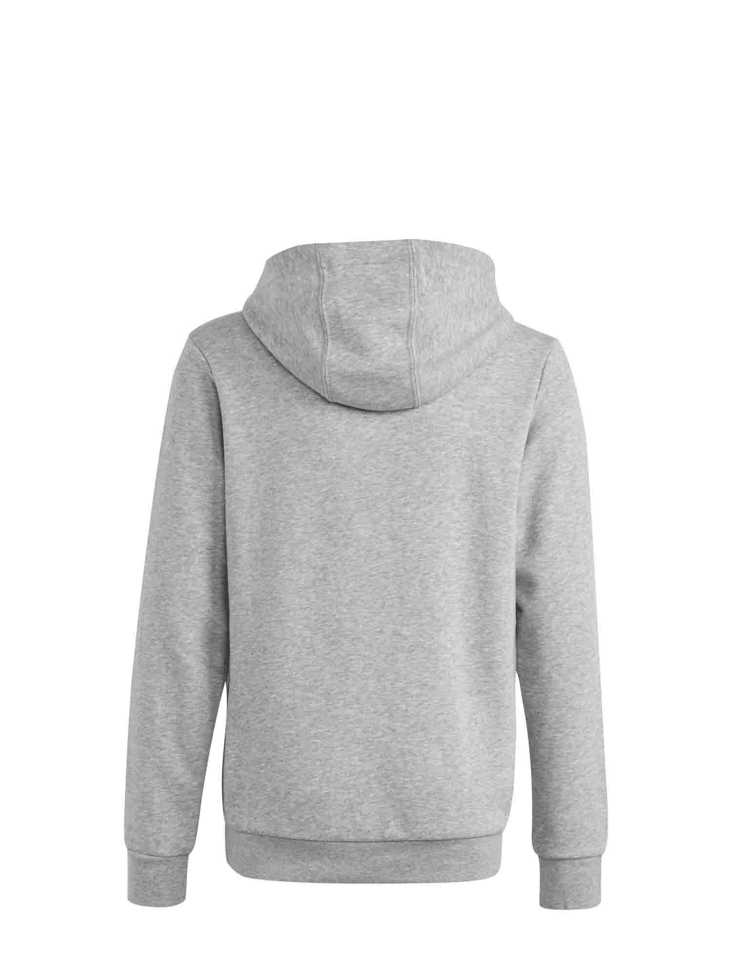 ADIDAS FELPA JUNIOR CON CAPPUCCIO BIG LOGO GRIGIO