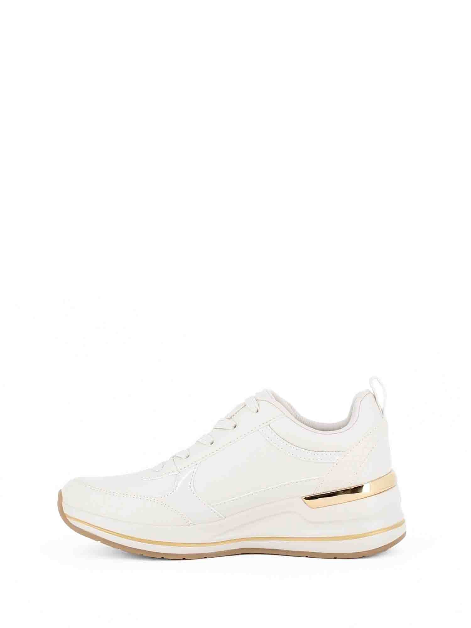 SKECHERS BILLION2 FINE SHINE SNEAKERS BIANCO