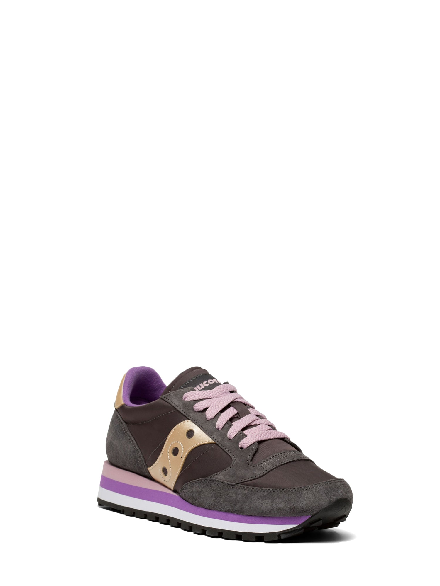 SAUCONY SNEAKERS TRIPLE JAZZ ORIGINAL GRIGIO - VIOLA