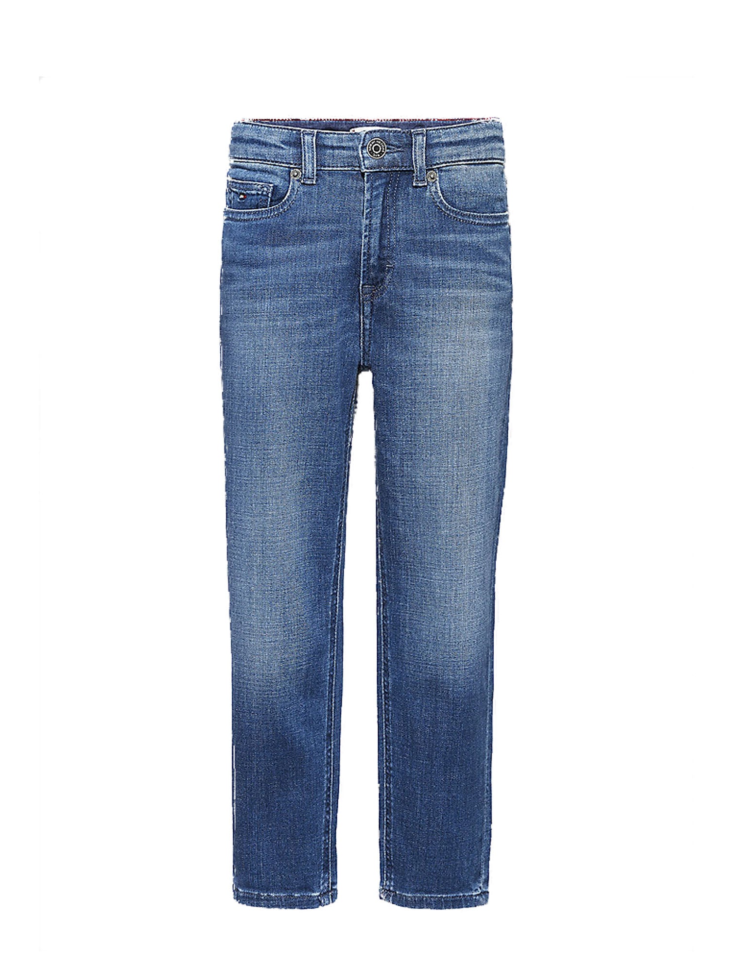 TOMMY HILFIGER JEANS A VITA ALTA IN DENIM BLU