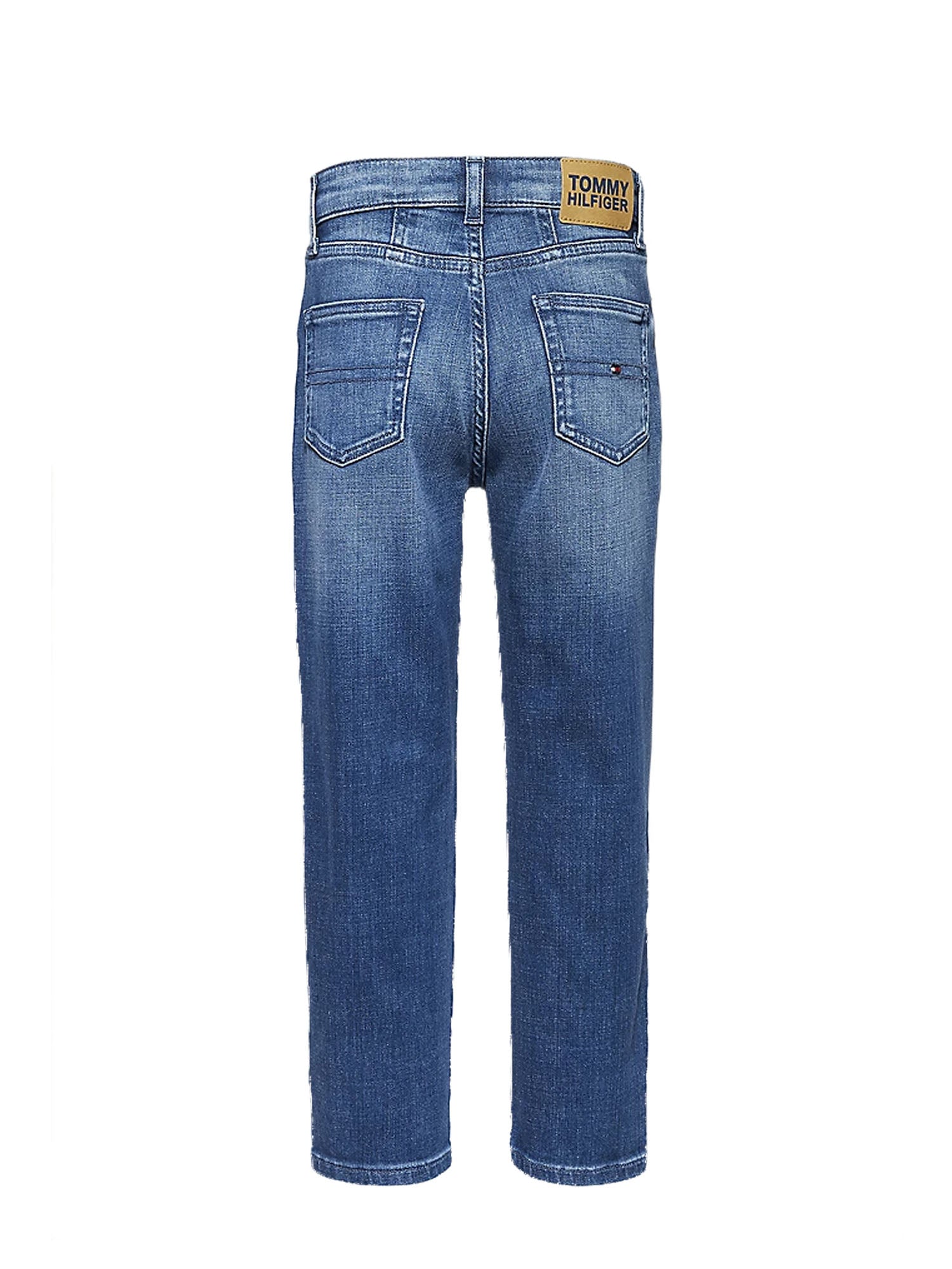 TOMMY HILFIGER JEANS A VITA ALTA IN DENIM BLU