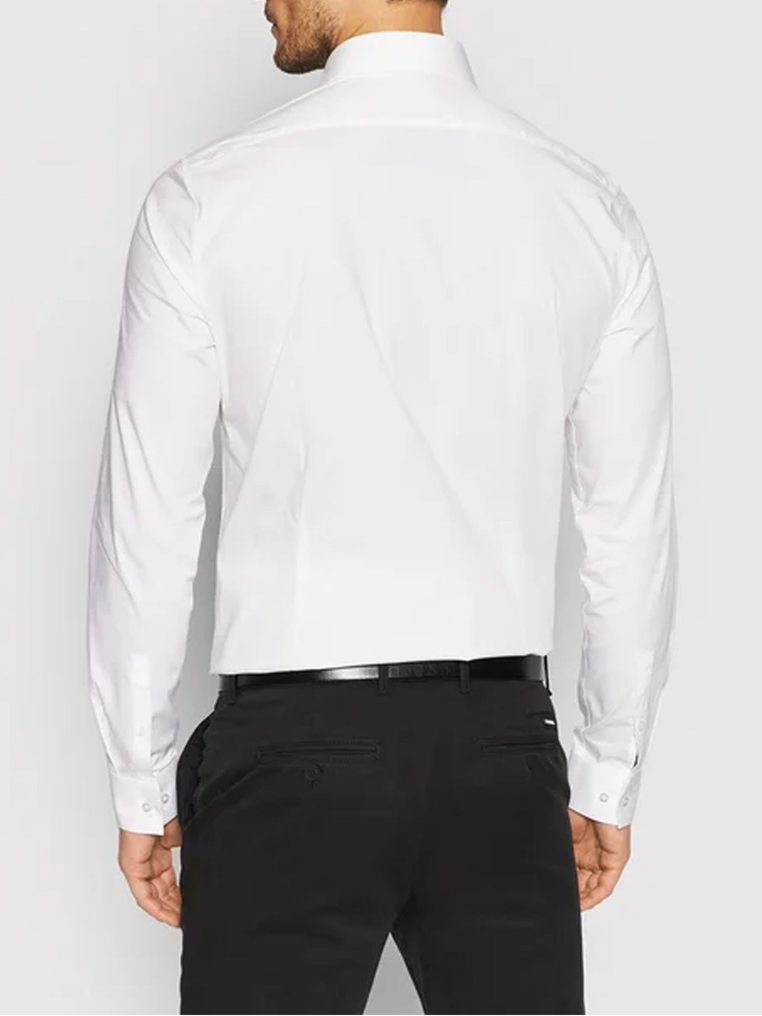 CALVIN KLEIN CAMICIA SLIM BIANCO