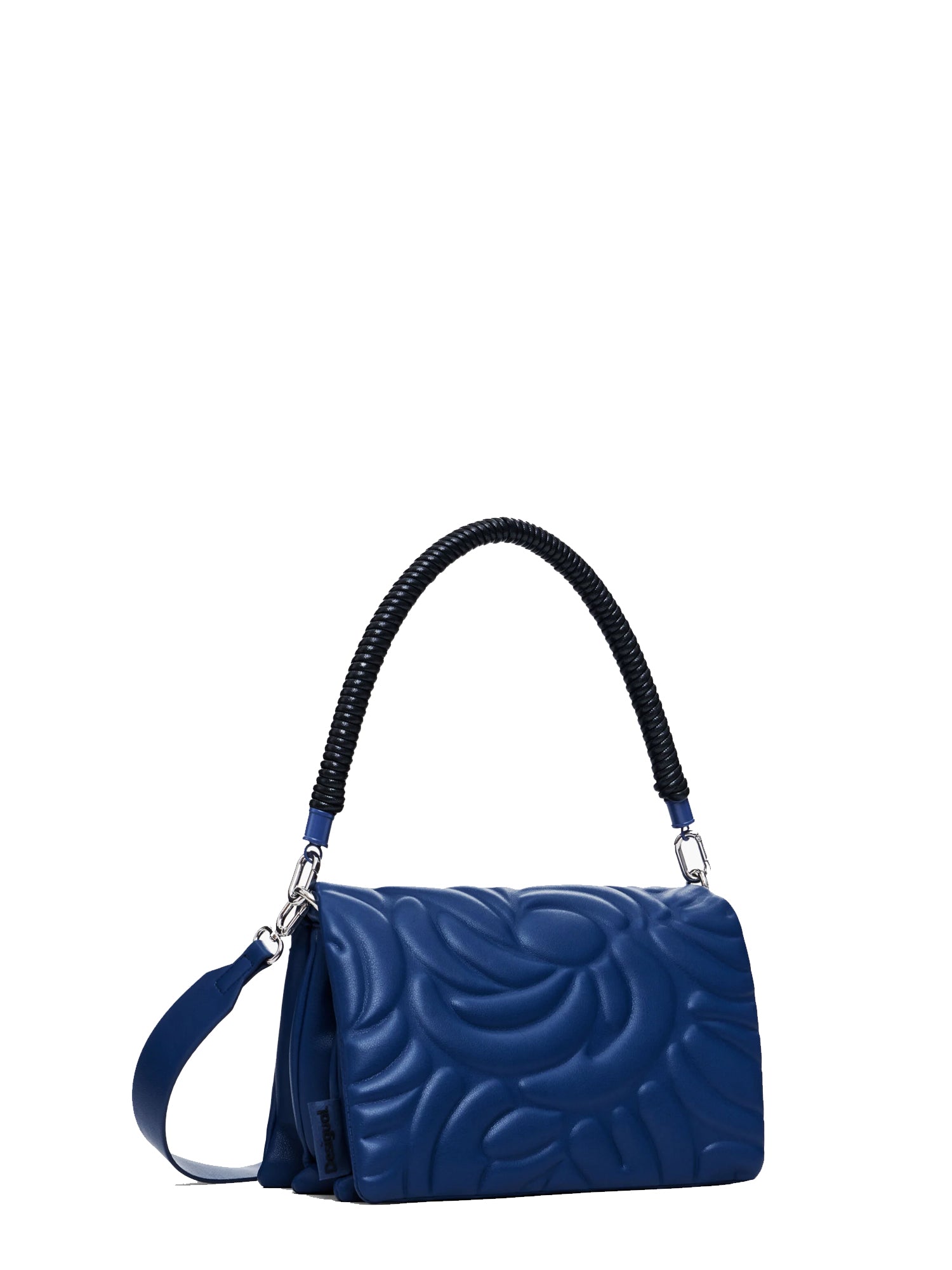 DESIGUAL BORSA A TRACOLLA CON FIORI BLU