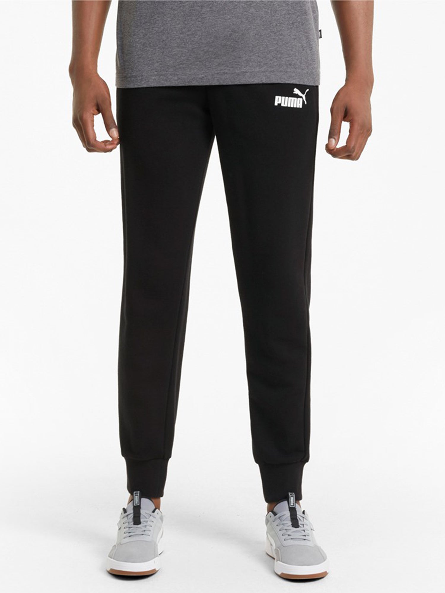 PUMA PANTALONI SPORTIVI ESS LOGO NERO