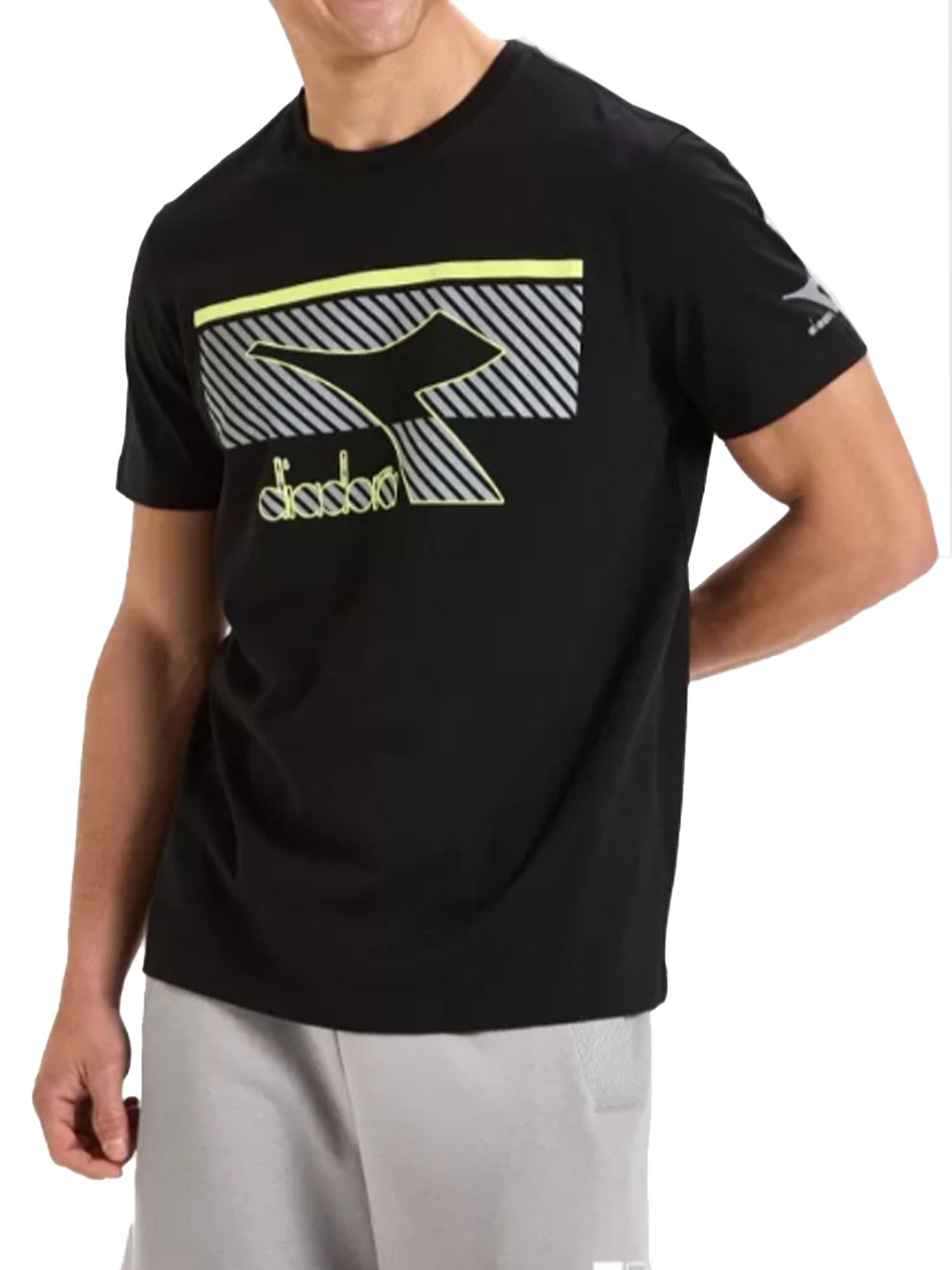 DIADORA T-SHIRT GIROCOLLO NERO