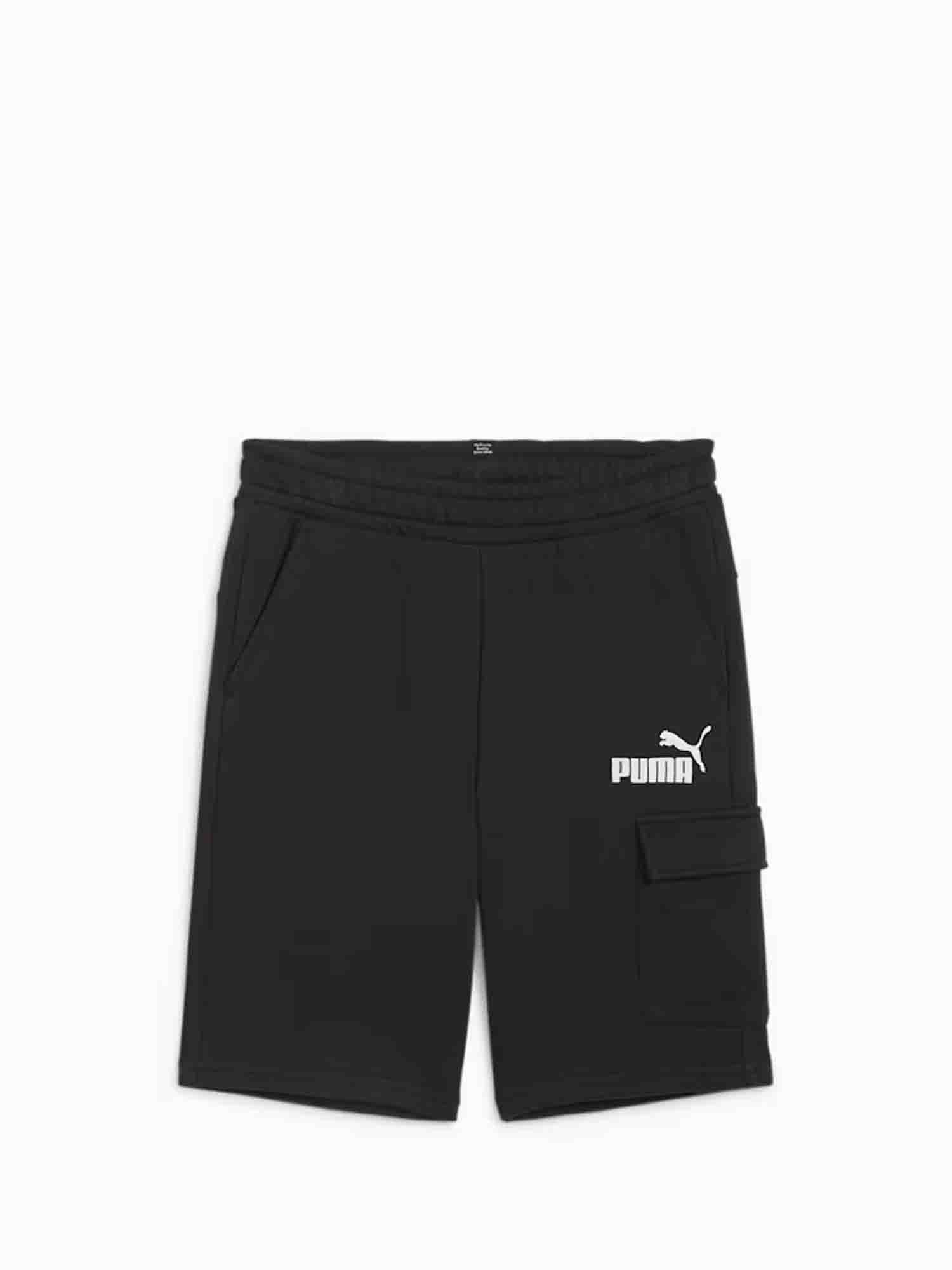 PUMA SHORTS CARGO ESS DA BAMBINO NERO