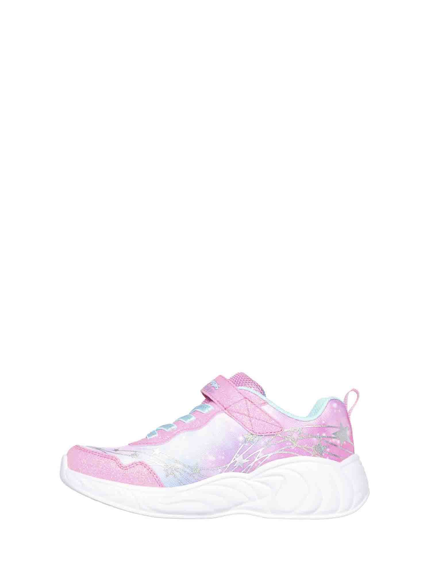 SKECHERS UNICORN DREAMS WISHFUL MAGIC SNEAKERS ROSA-TURCHESE