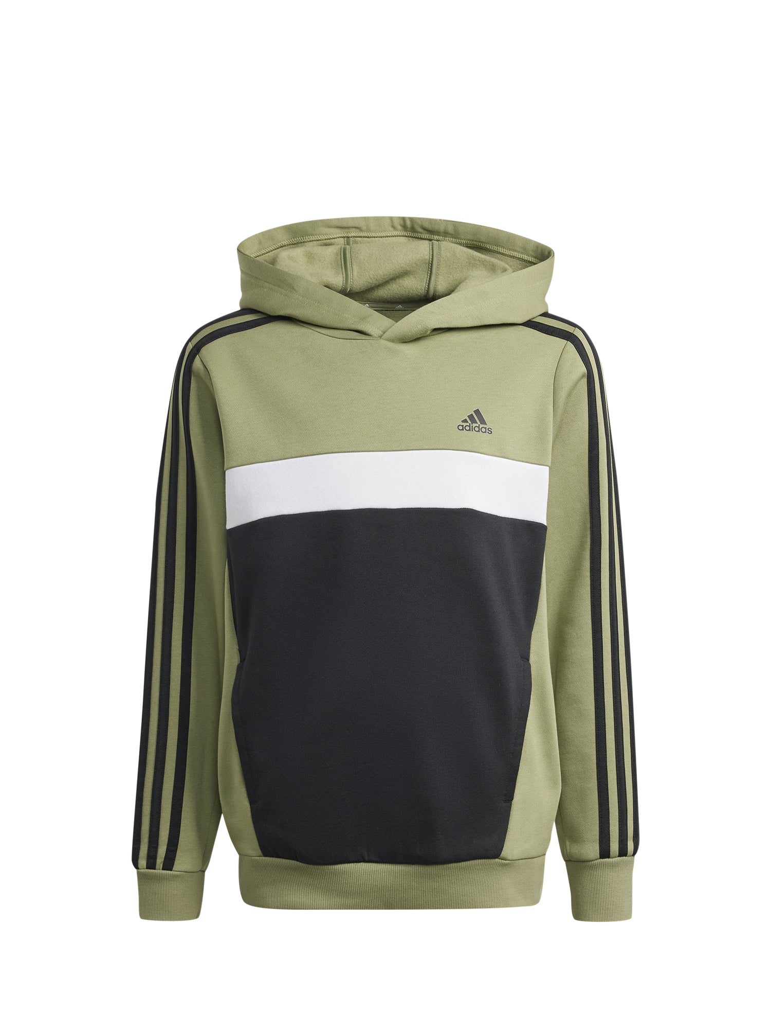 ADIDAS TIBERIO 3 STRISCE FELPA JUNIOR COLORBLOCK VERDE