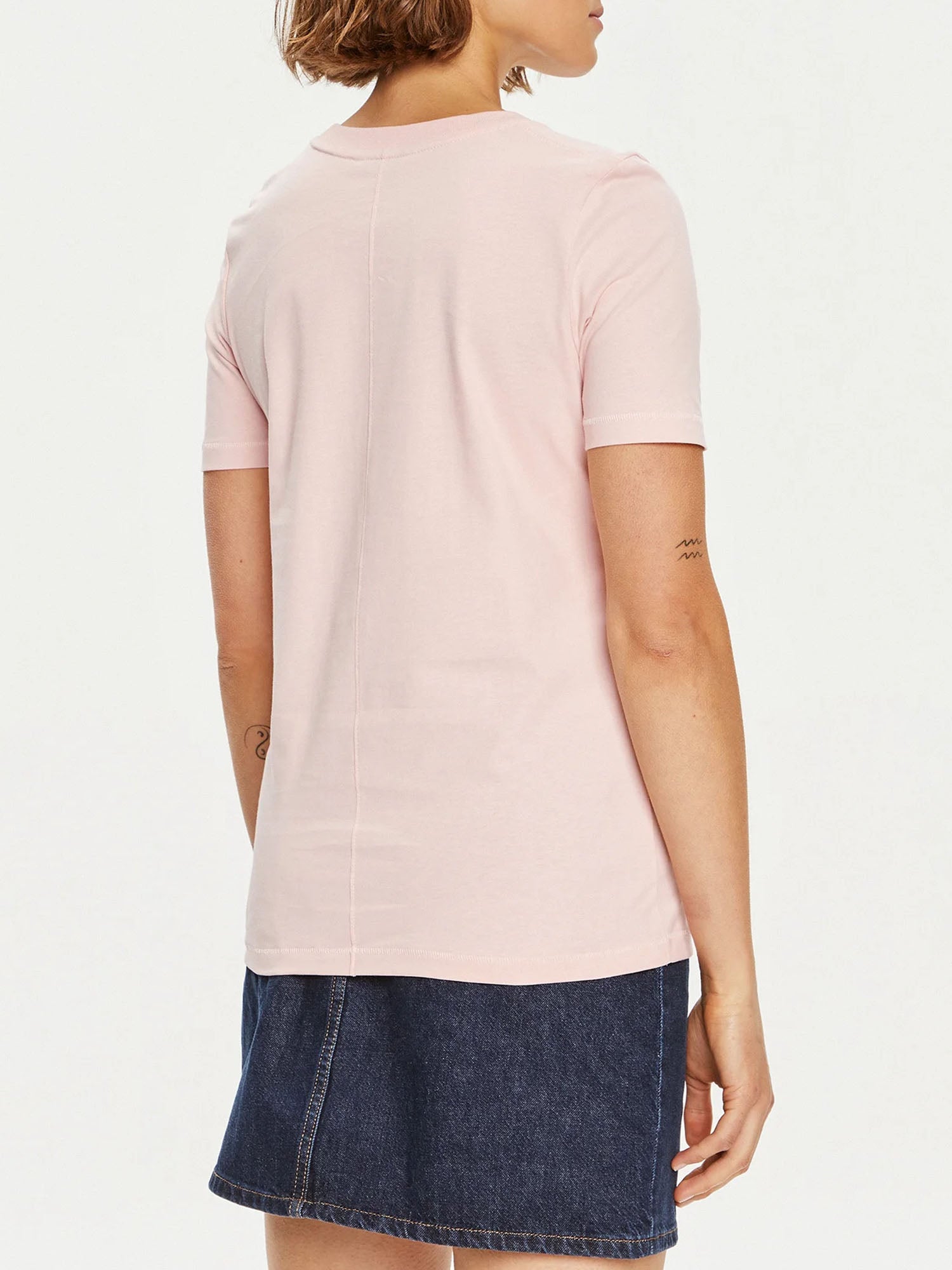 TOMMY HILFIGER T-SHIRT REG SCRIPT ROSA