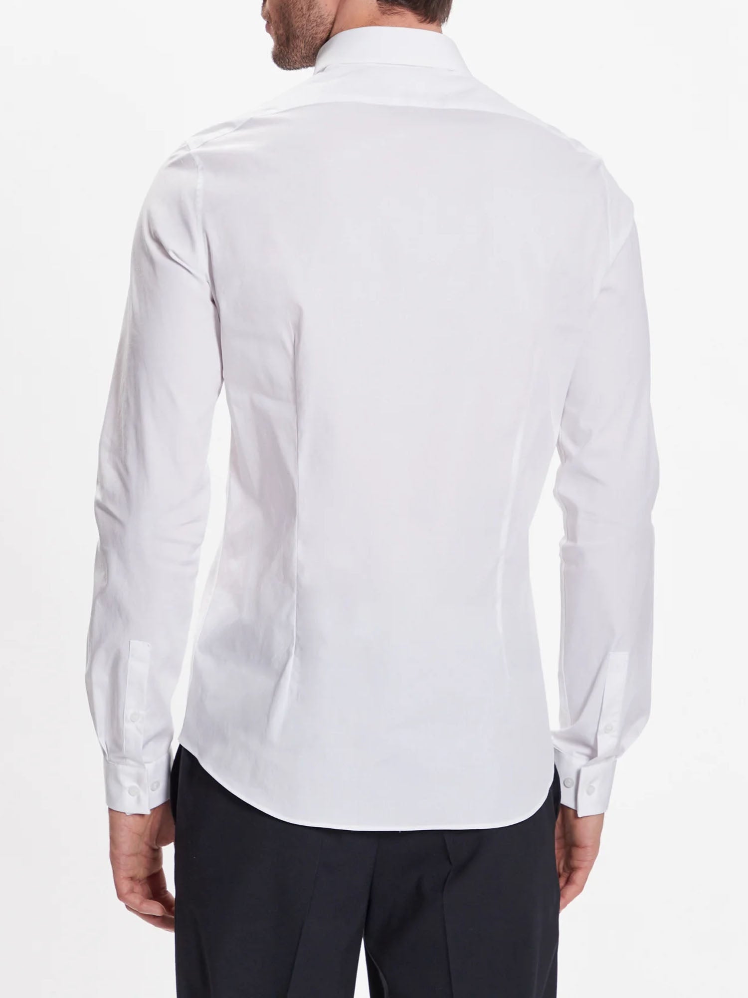 CALVIN KLEIN CAMICIA HIDDEN BIANCO