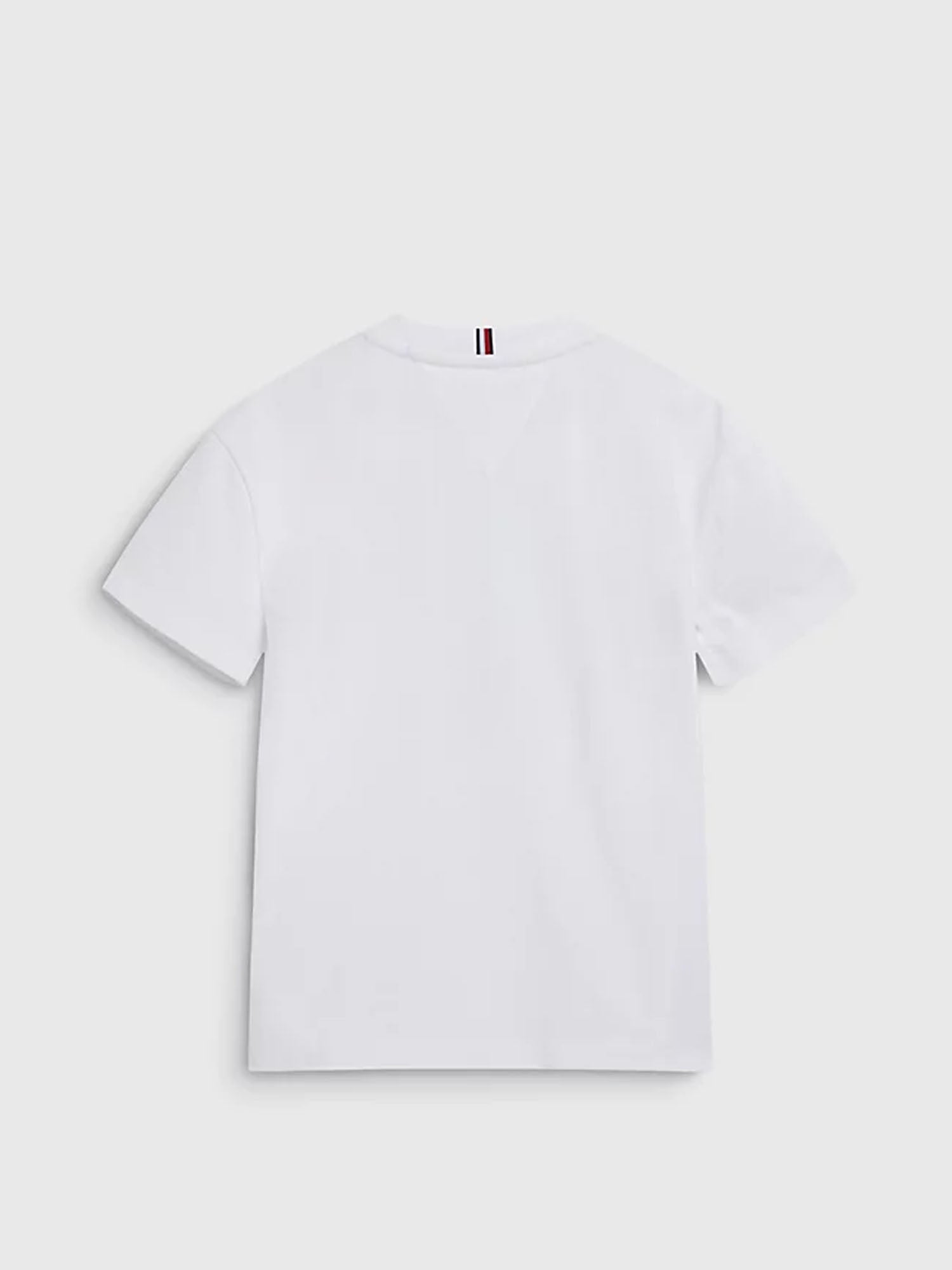 TOMMY HILFIGER KIDS T-SHIRT VARSITY BIANCO