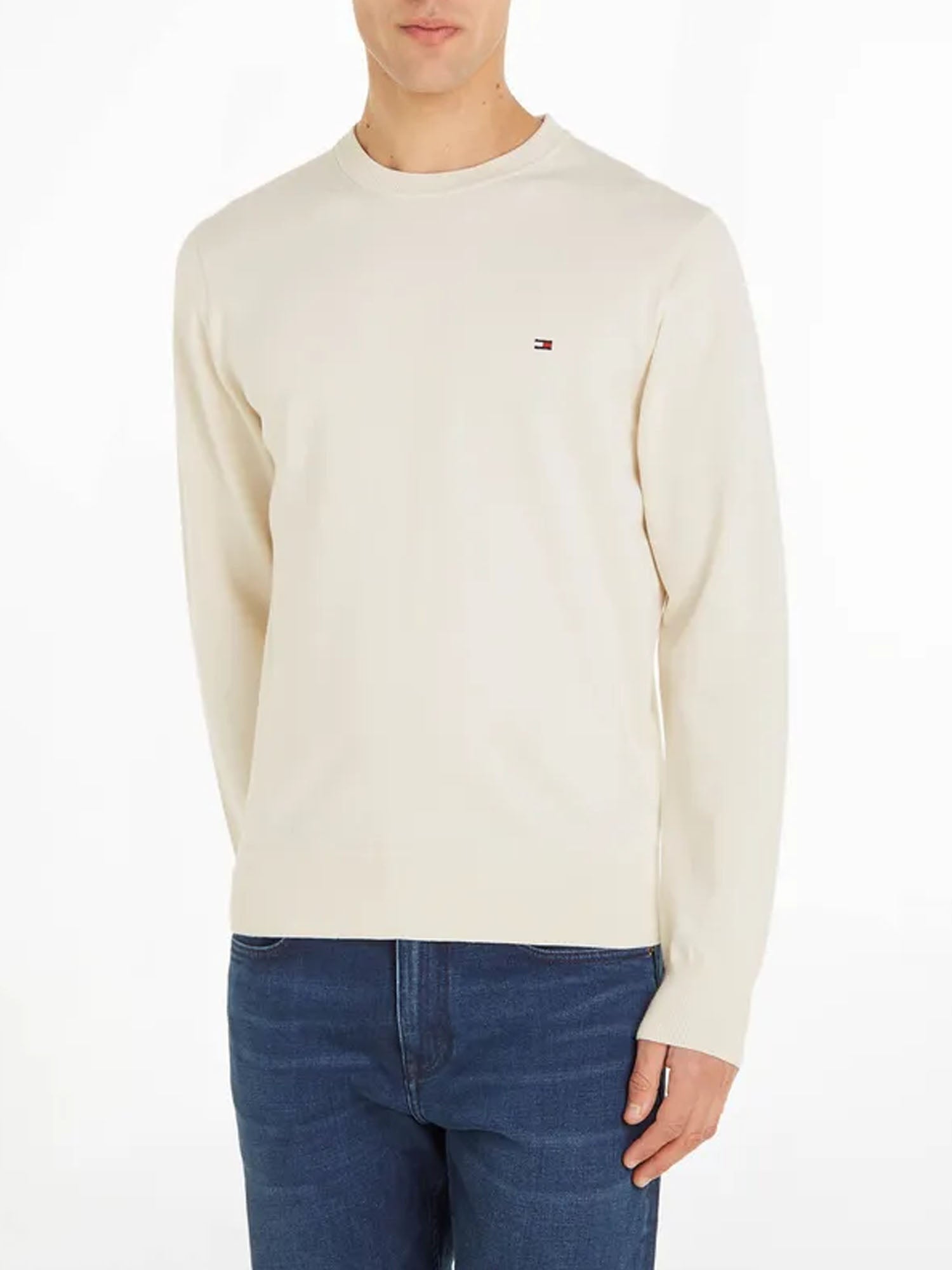 TOMMY HILFIGER PULLOVER ESSENTIAL 1985 BEIGE